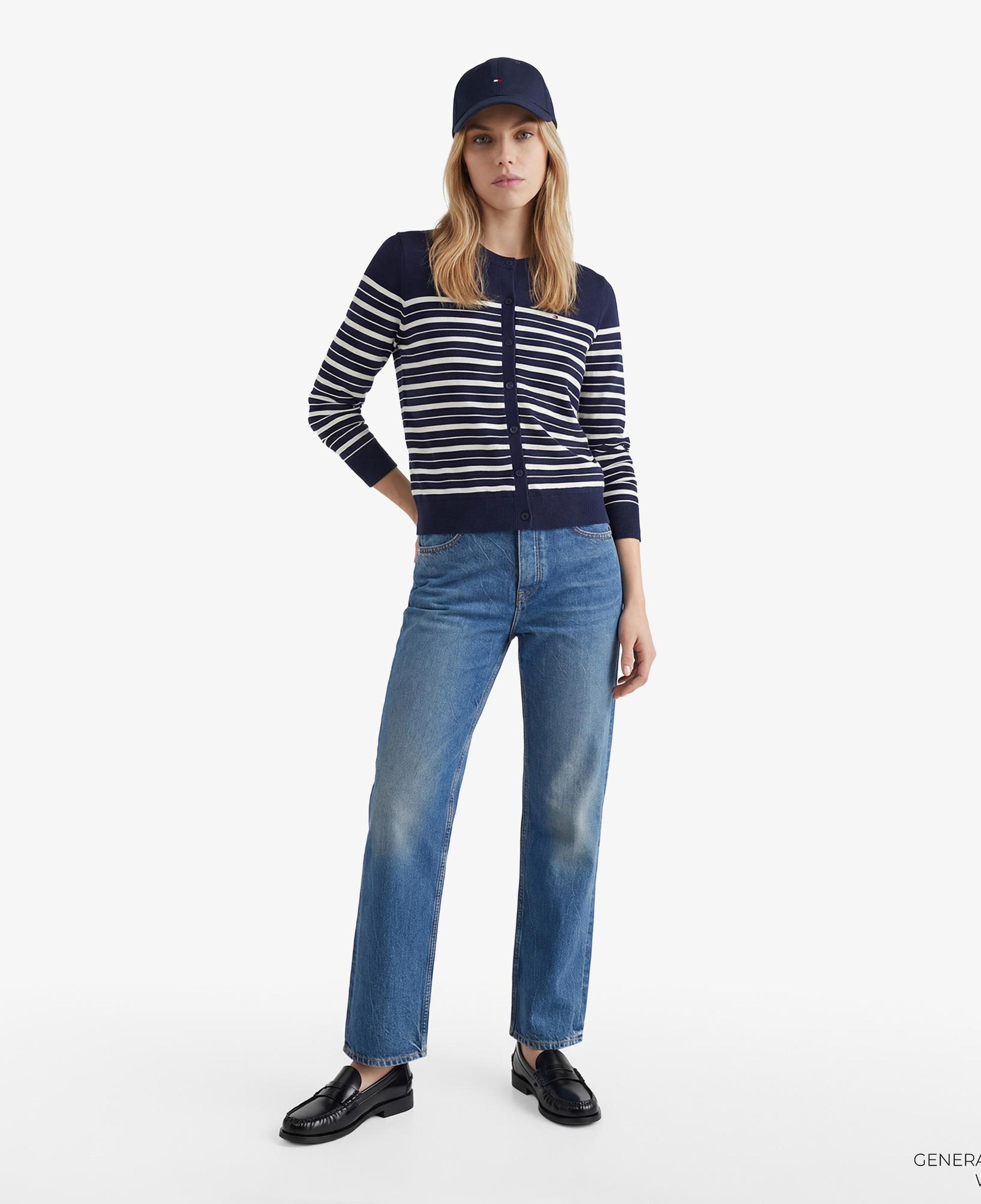 Tommy Hilfiger Jersey Fine Kadın Lacivert Triko