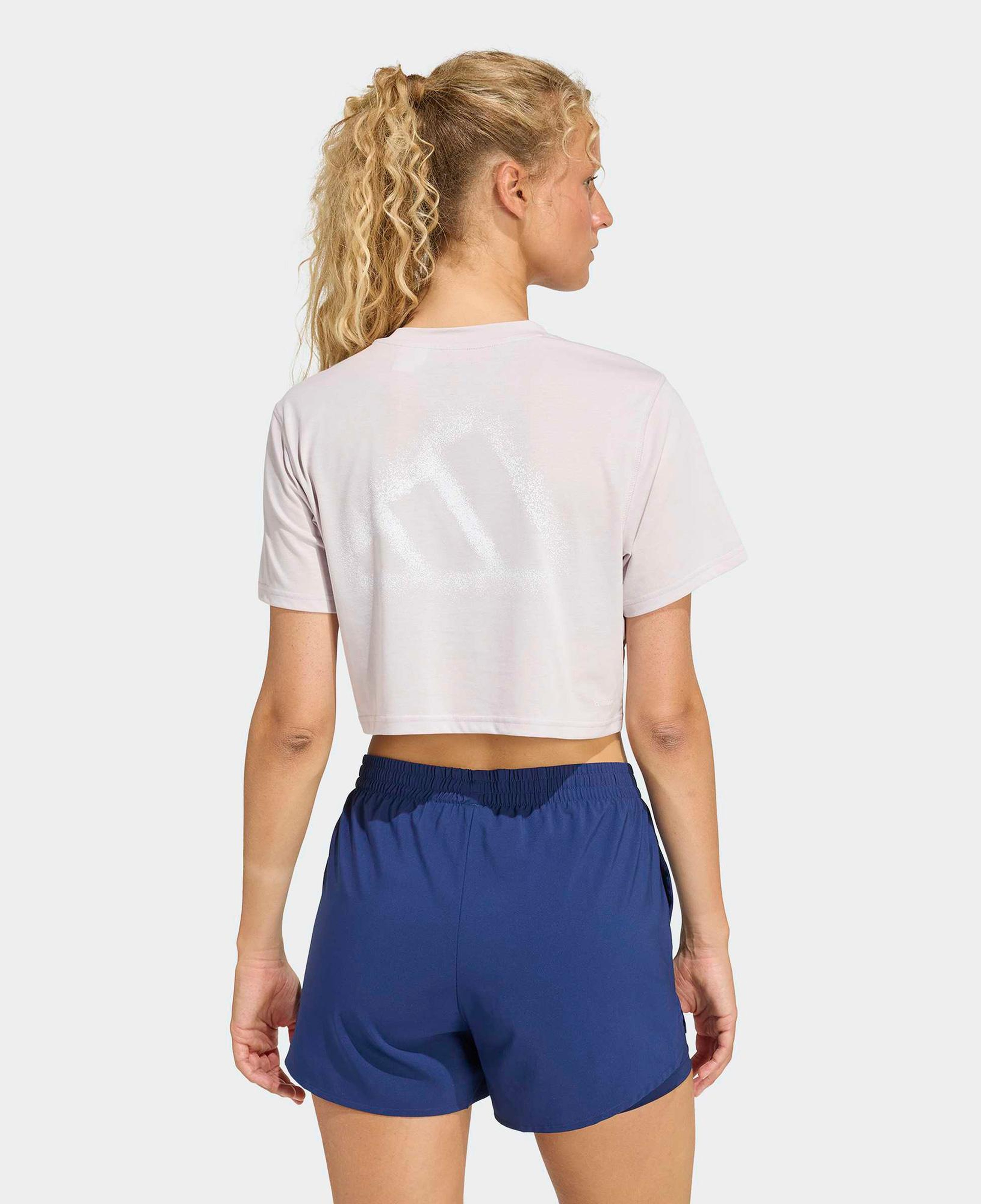 adidas Climacool Power Training Kadın Mor Crop T-Shirt