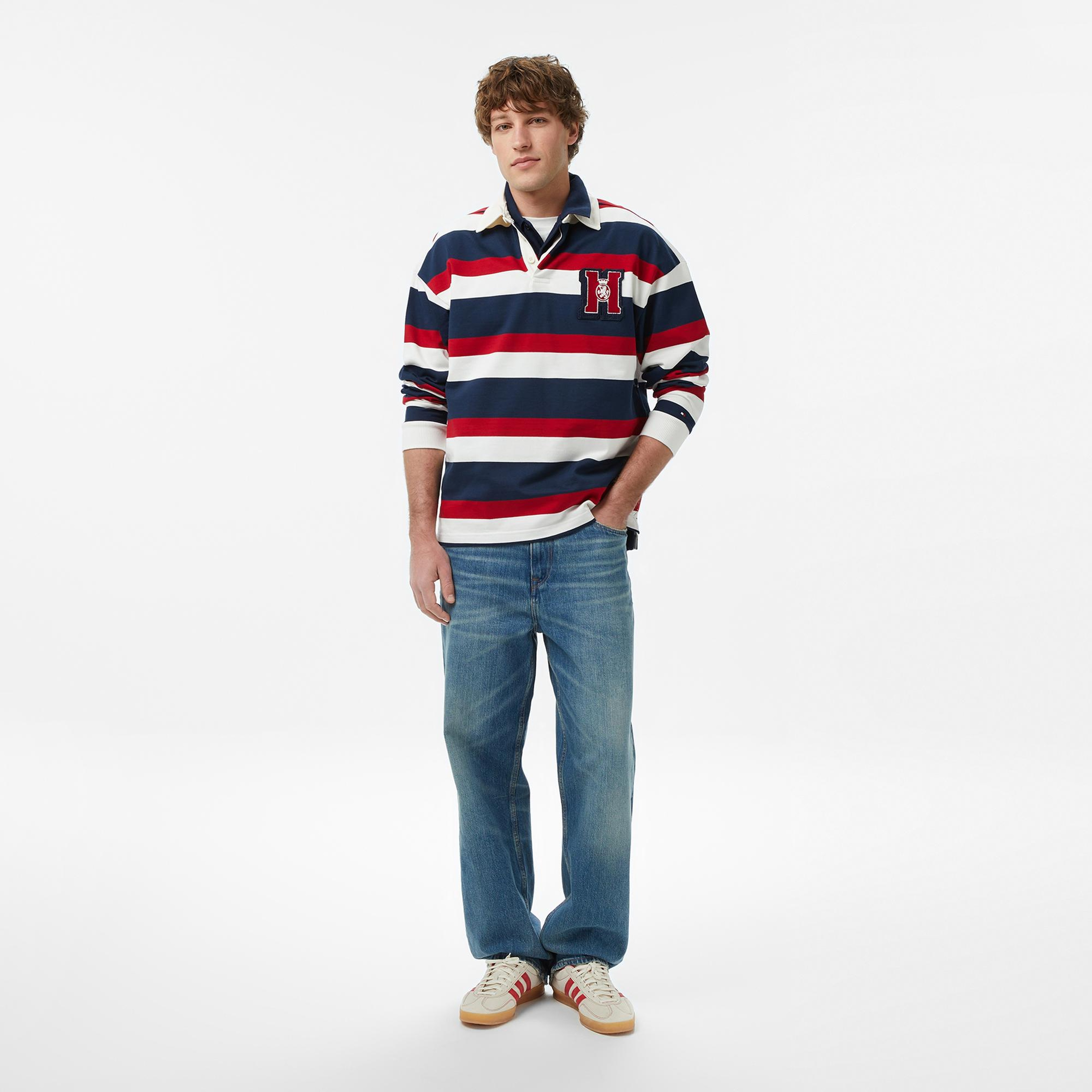 Tommy Hilfiger Hilfiger Icon Erkek Beyaz Sweatshirt