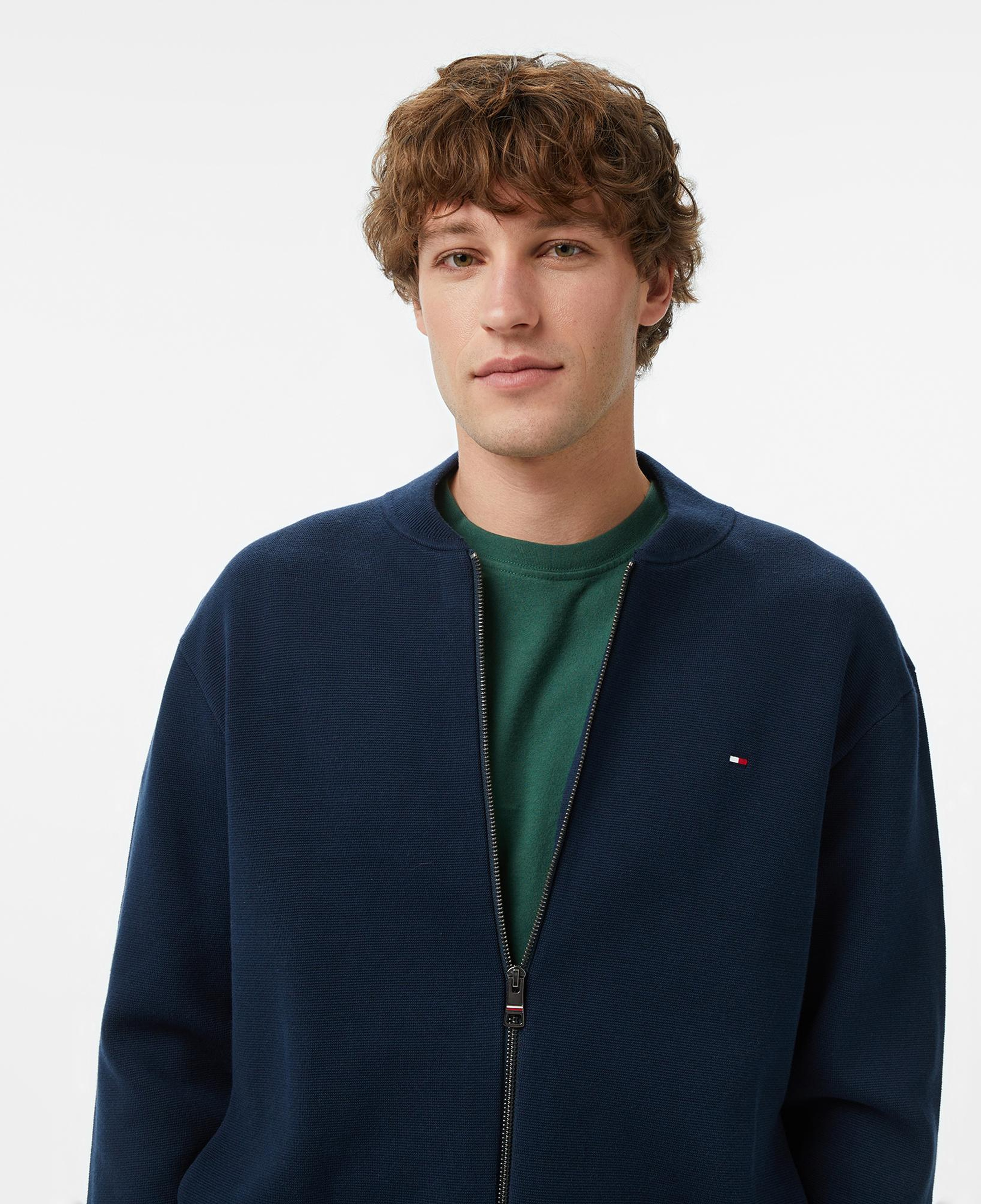 Tommy Hilfiger Seasonal Fabric Erkek Lacivert Triko