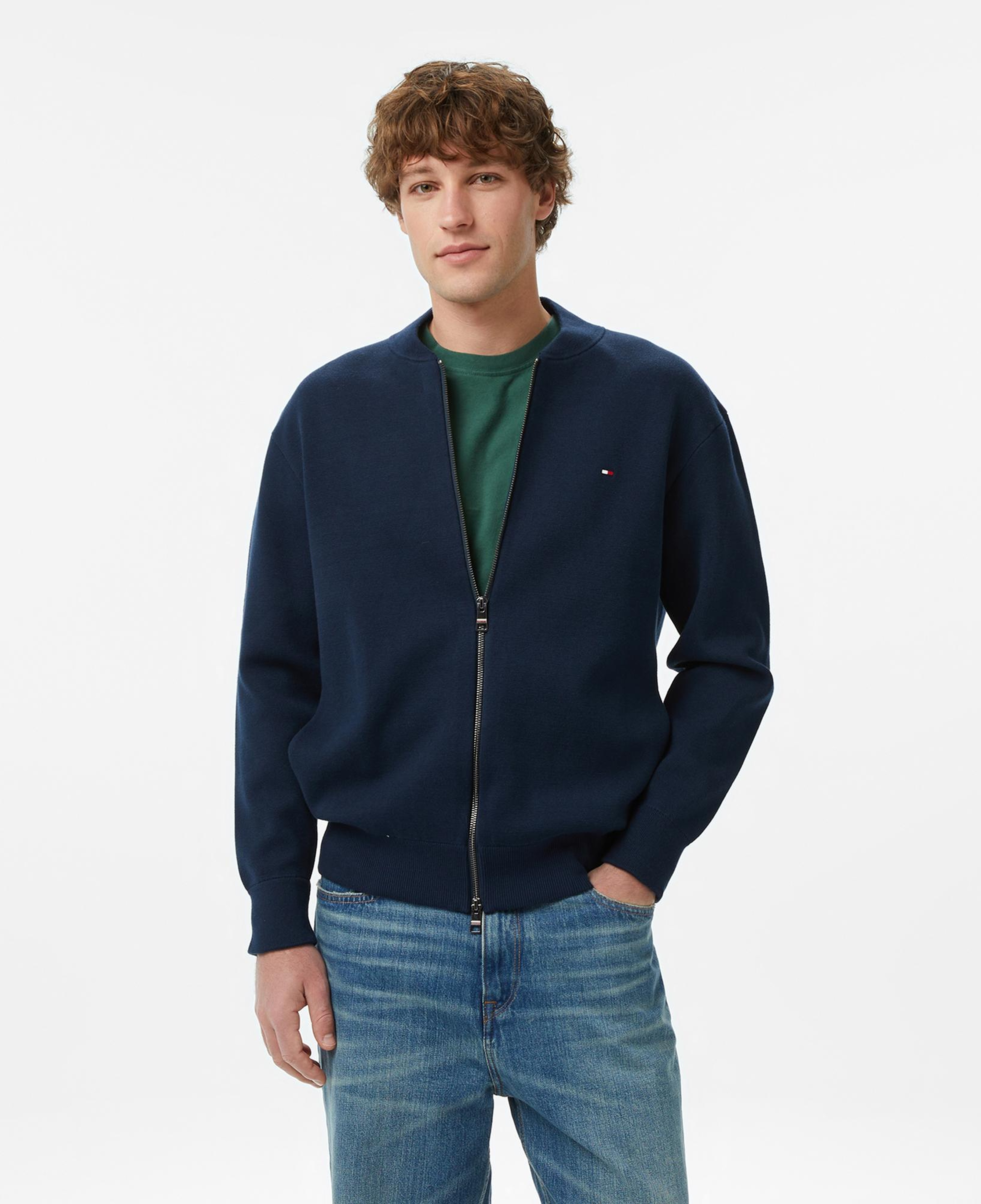 Tommy Hilfiger Seasonal Fabric Erkek Lacivert Triko