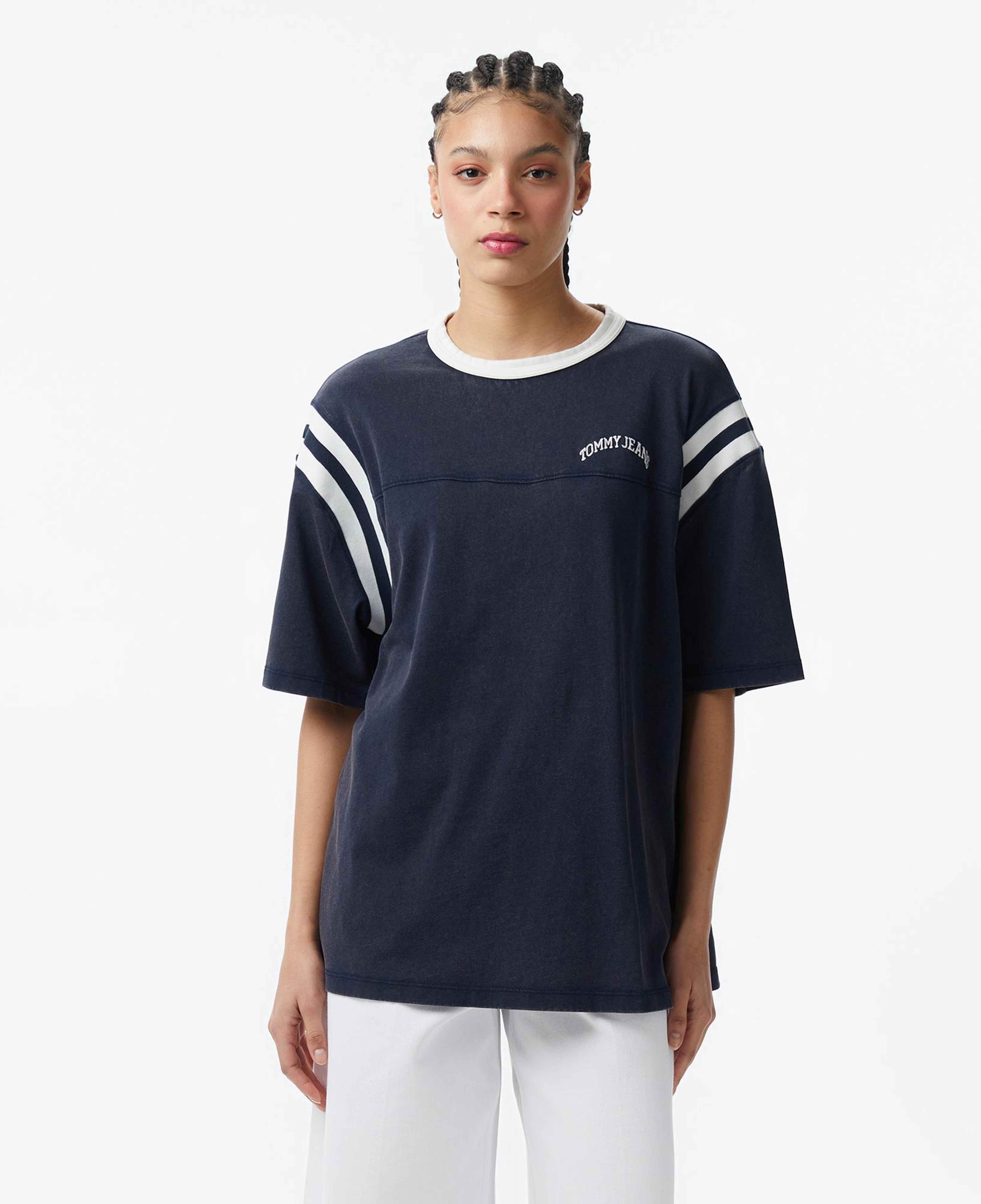 Tommy Hilfiger Varsity Kadın Lacivert T-Shirt
