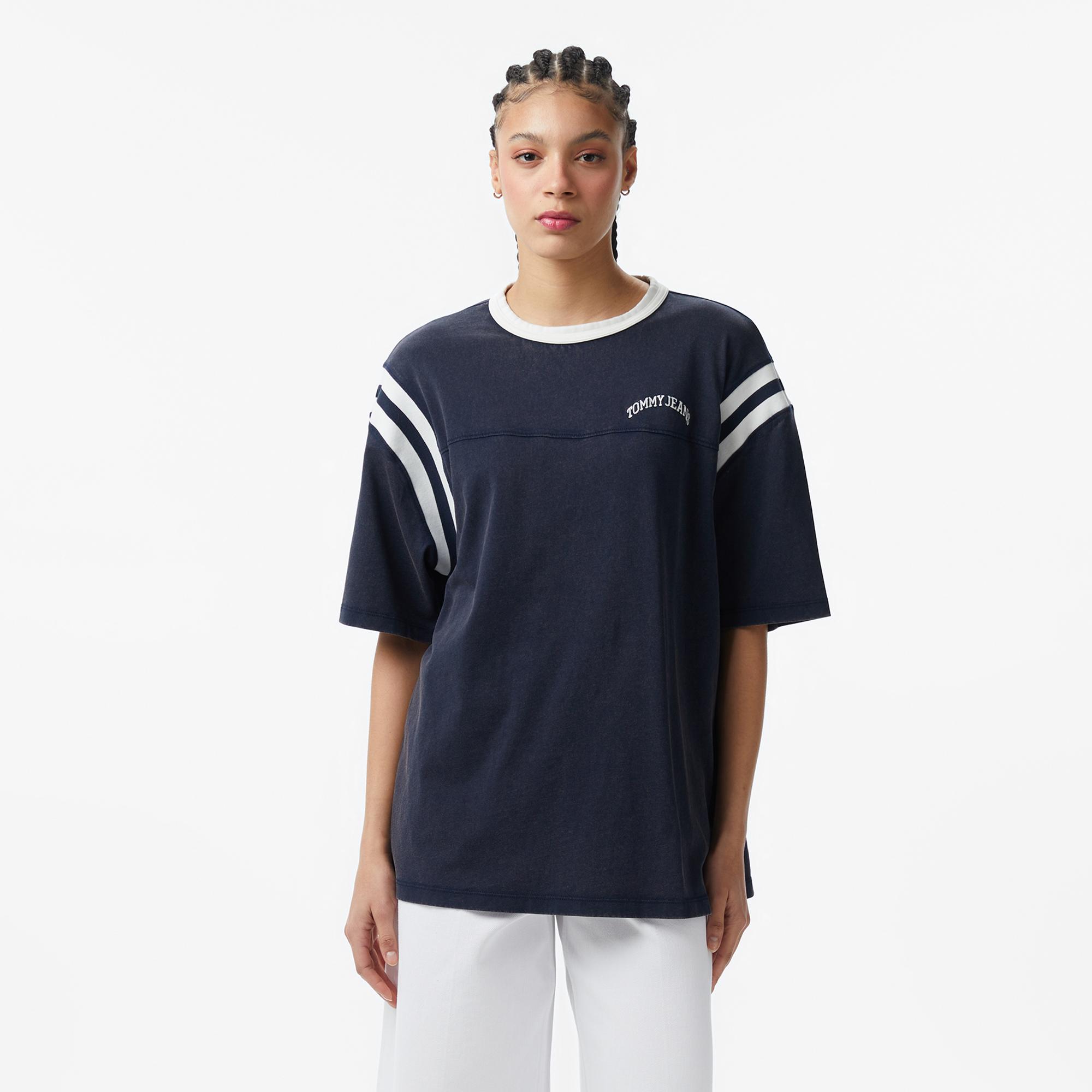 Tommy Hilfiger Varsity Kadın Lacivert T-Shirt
