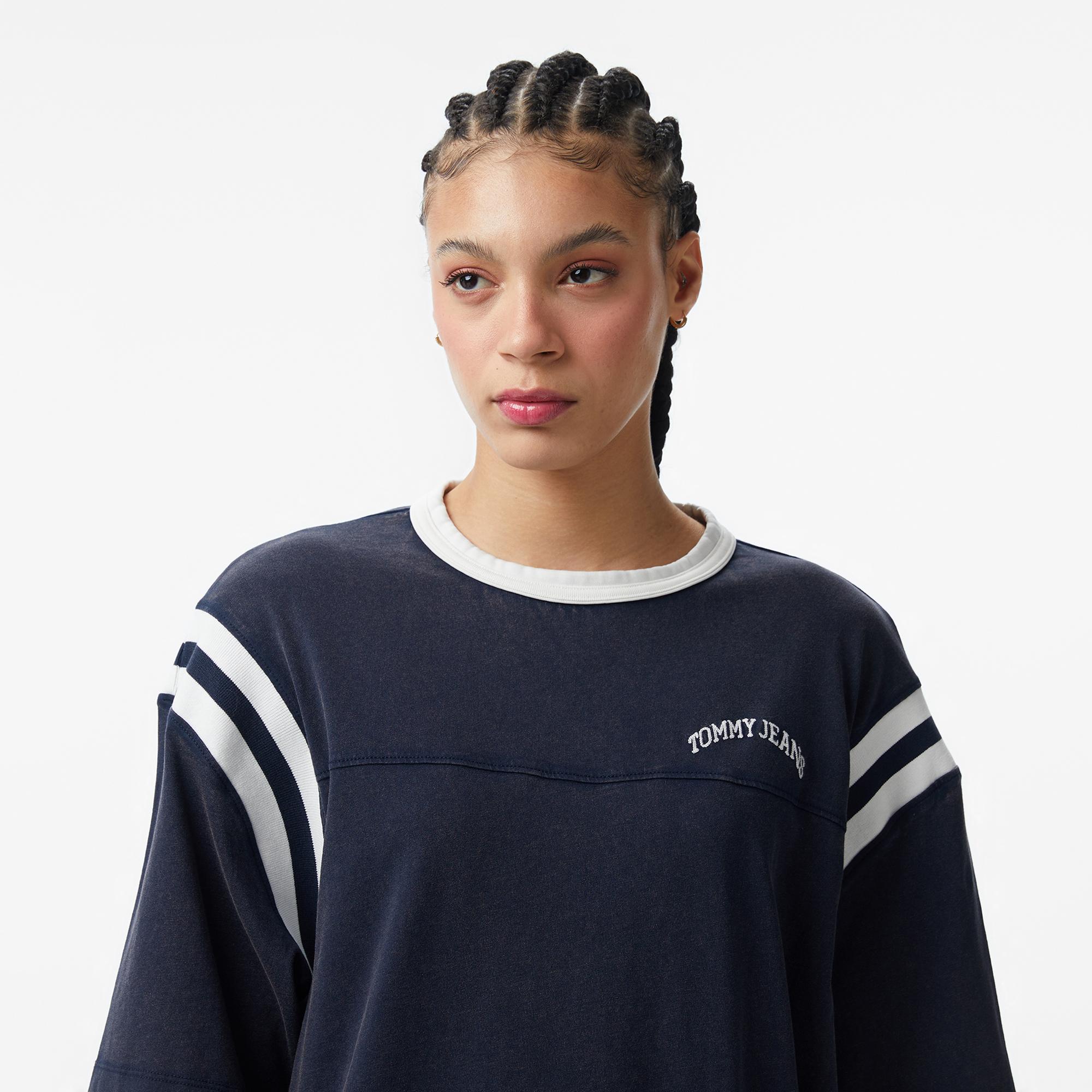 Tommy Hilfiger Varsity Kadın Lacivert T-Shirt