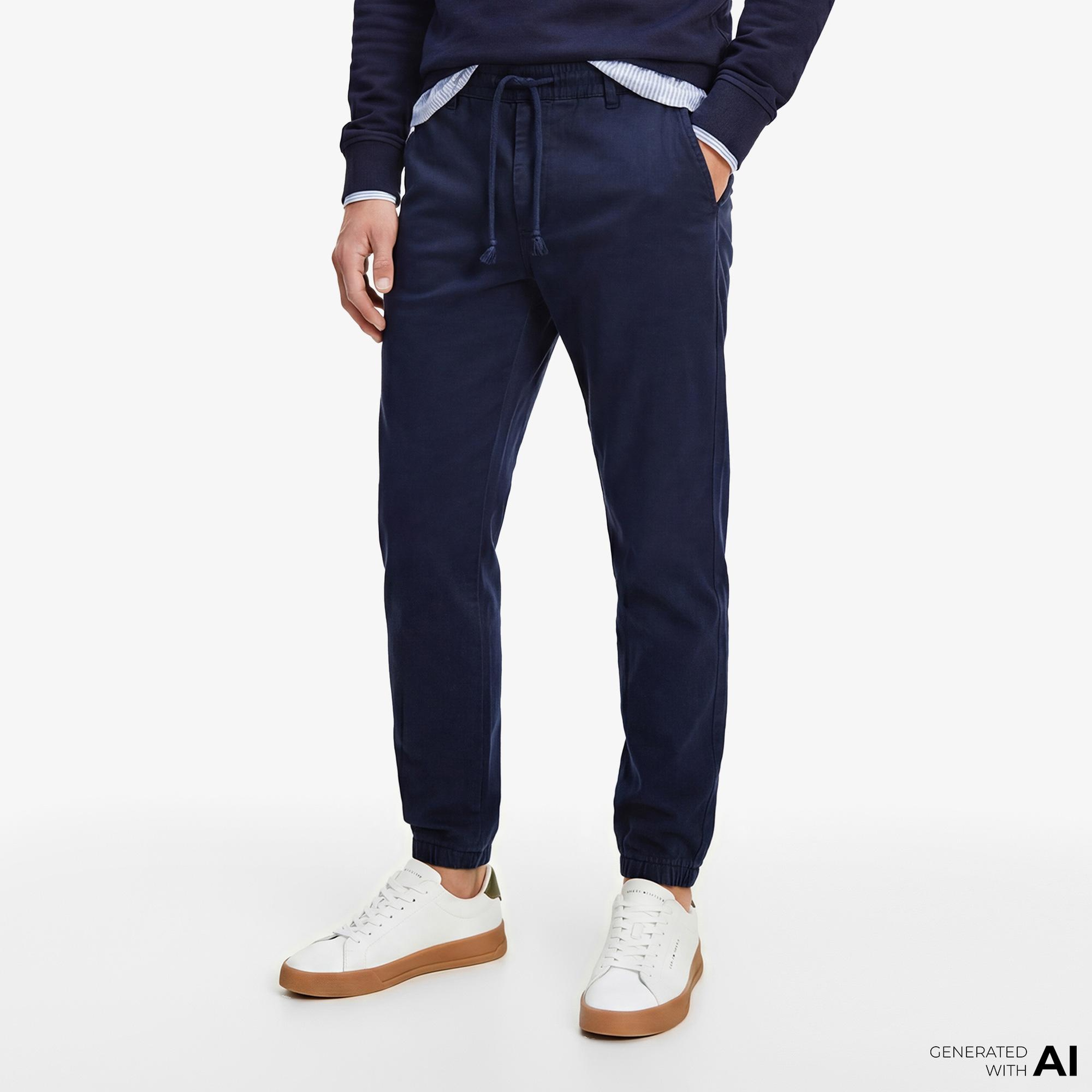 Tommy Hilfiger Scanton Erkek Lacivert Pantolon
