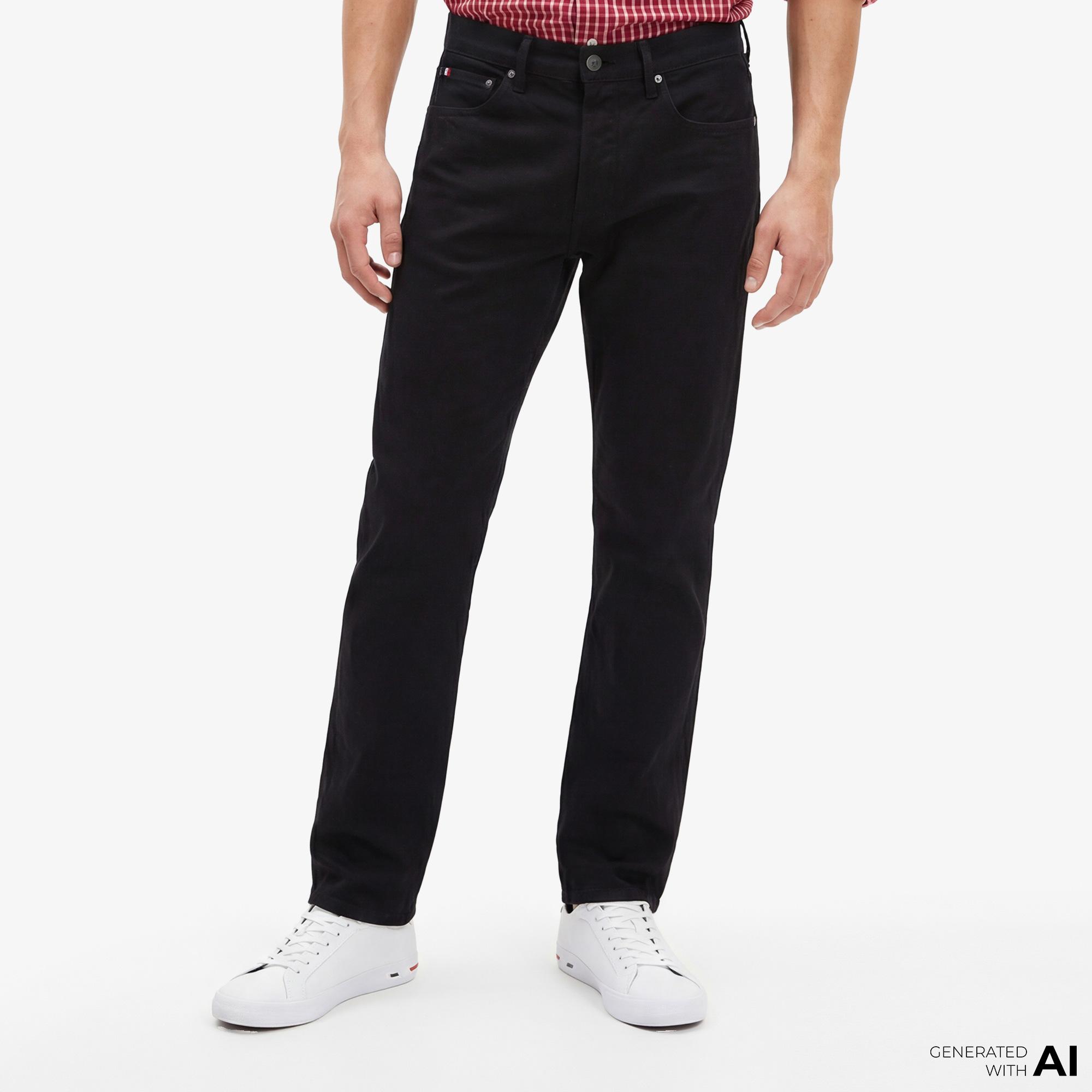 Tommy Hilfiger Denim Mainline Erkek Siyah Jean