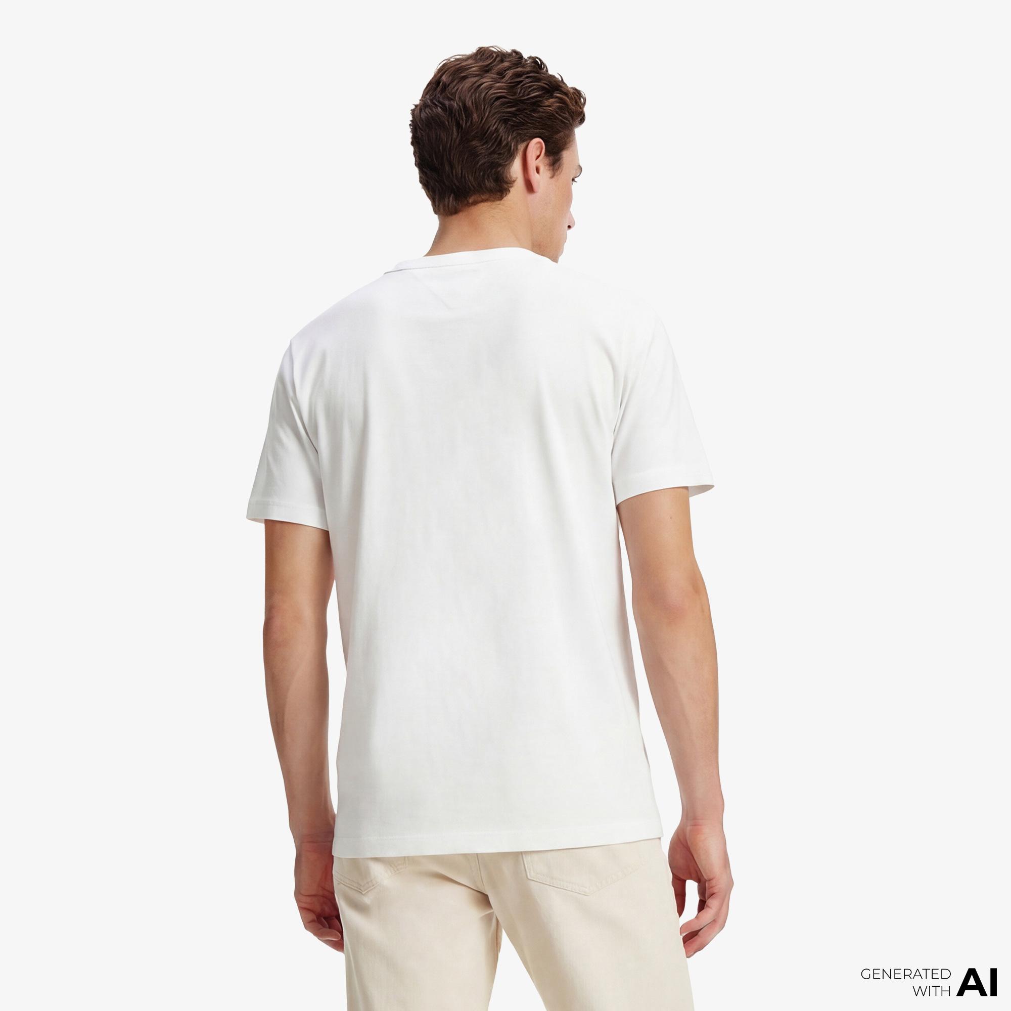 Tommy Hilfiger Brand Love Graphic Erkek Beyaz T-Shirt