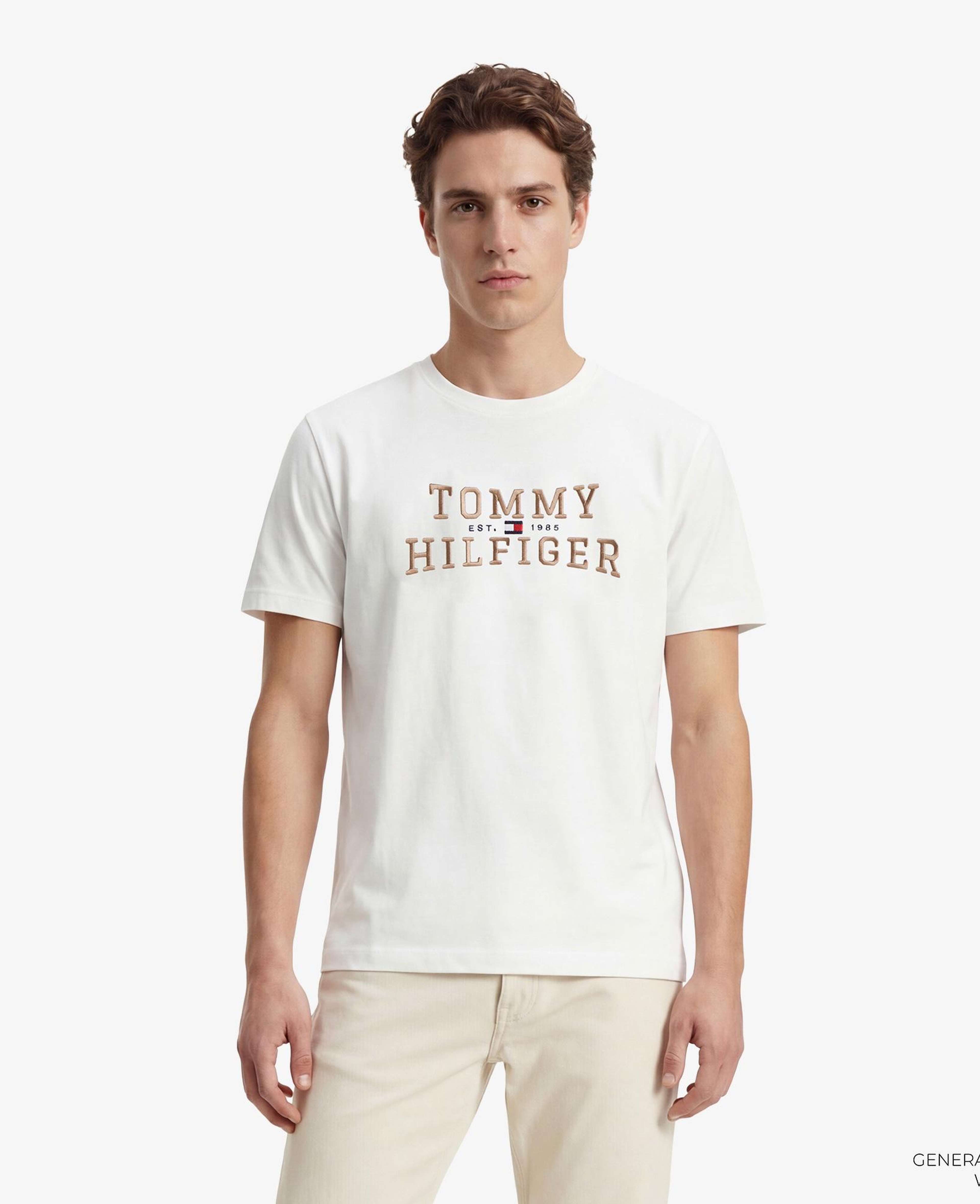 Tommy Hilfiger Brand Love Graphic Erkek Beyaz T-Shirt