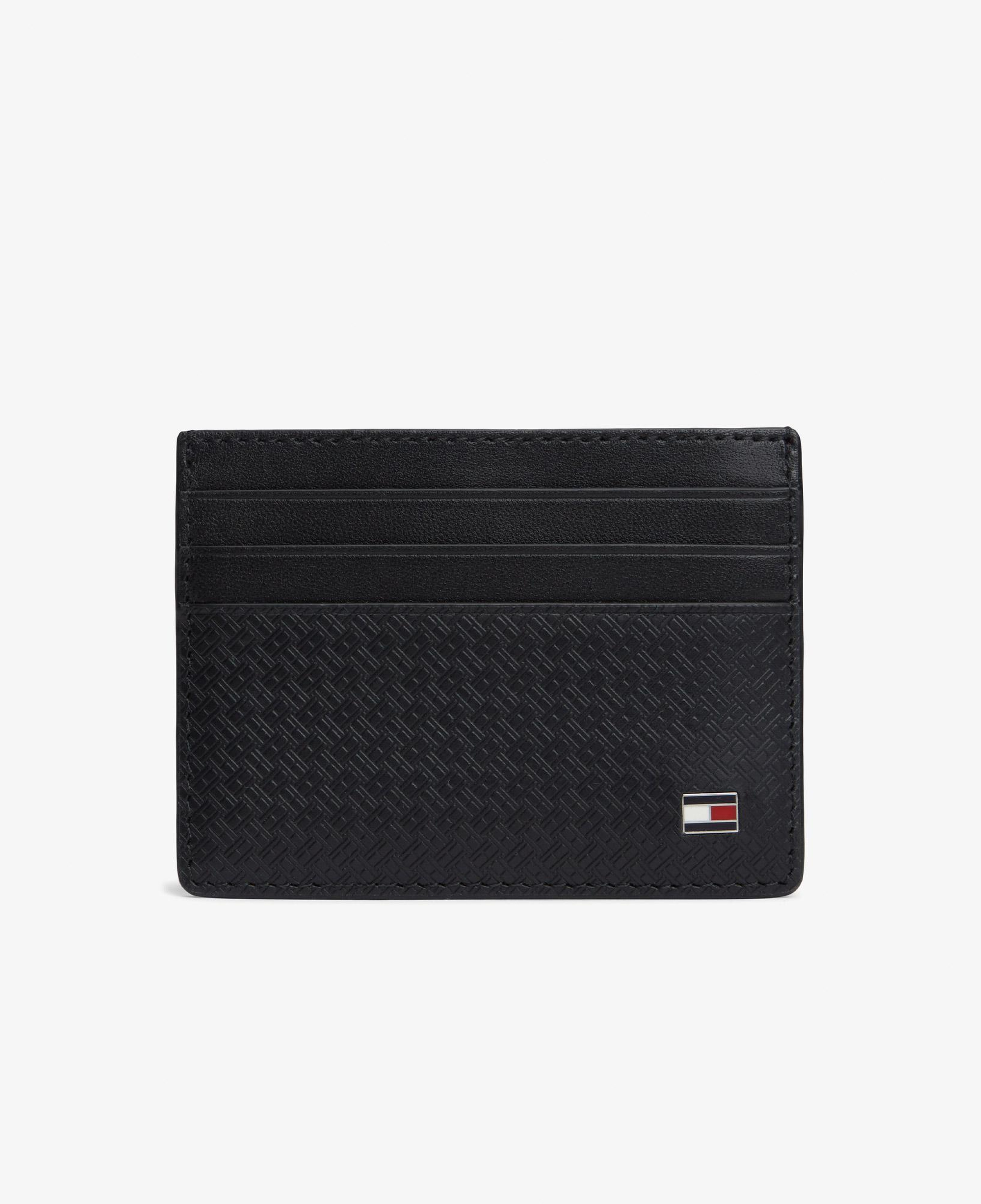 Tommy Hilfiger Emboss Erkek Siyah Kartlık