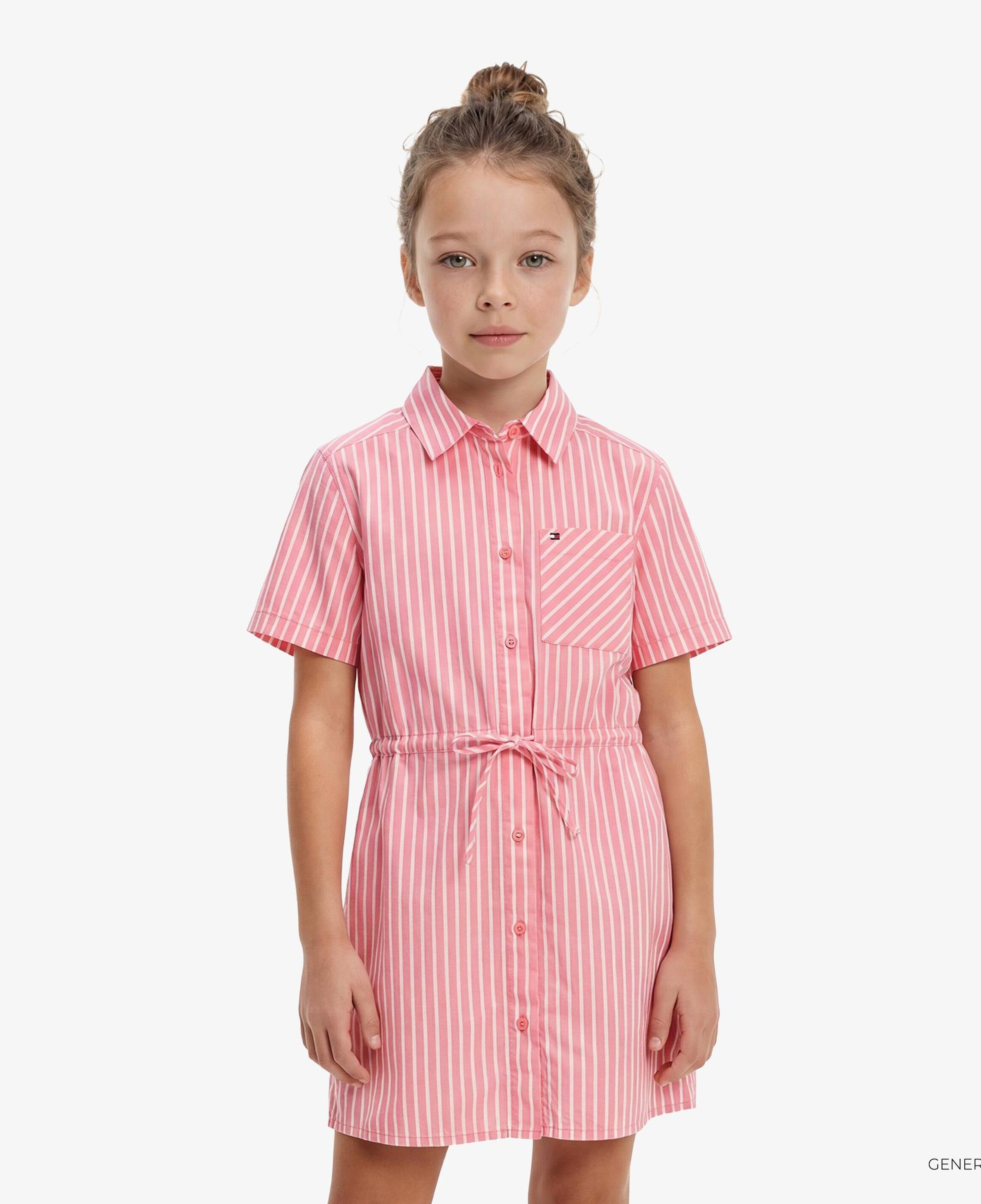 Tommy Hilfiger Essentials Çocuk Pembe Elbise