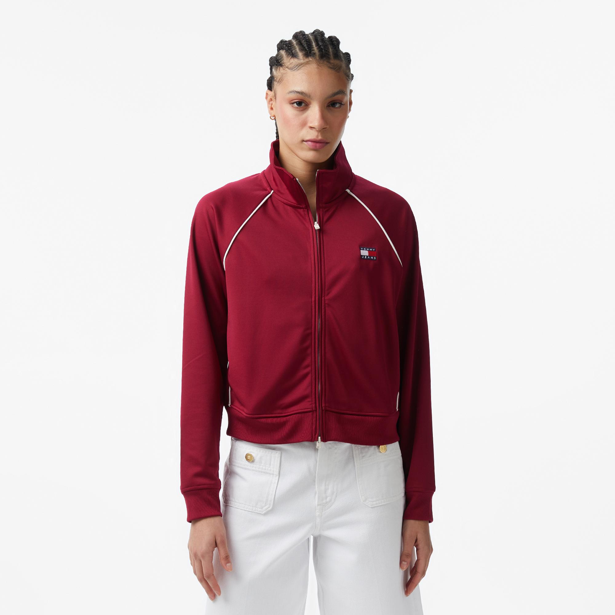 Tommy Hilfiger Badge Kadın Pembe Eşofman Üstü