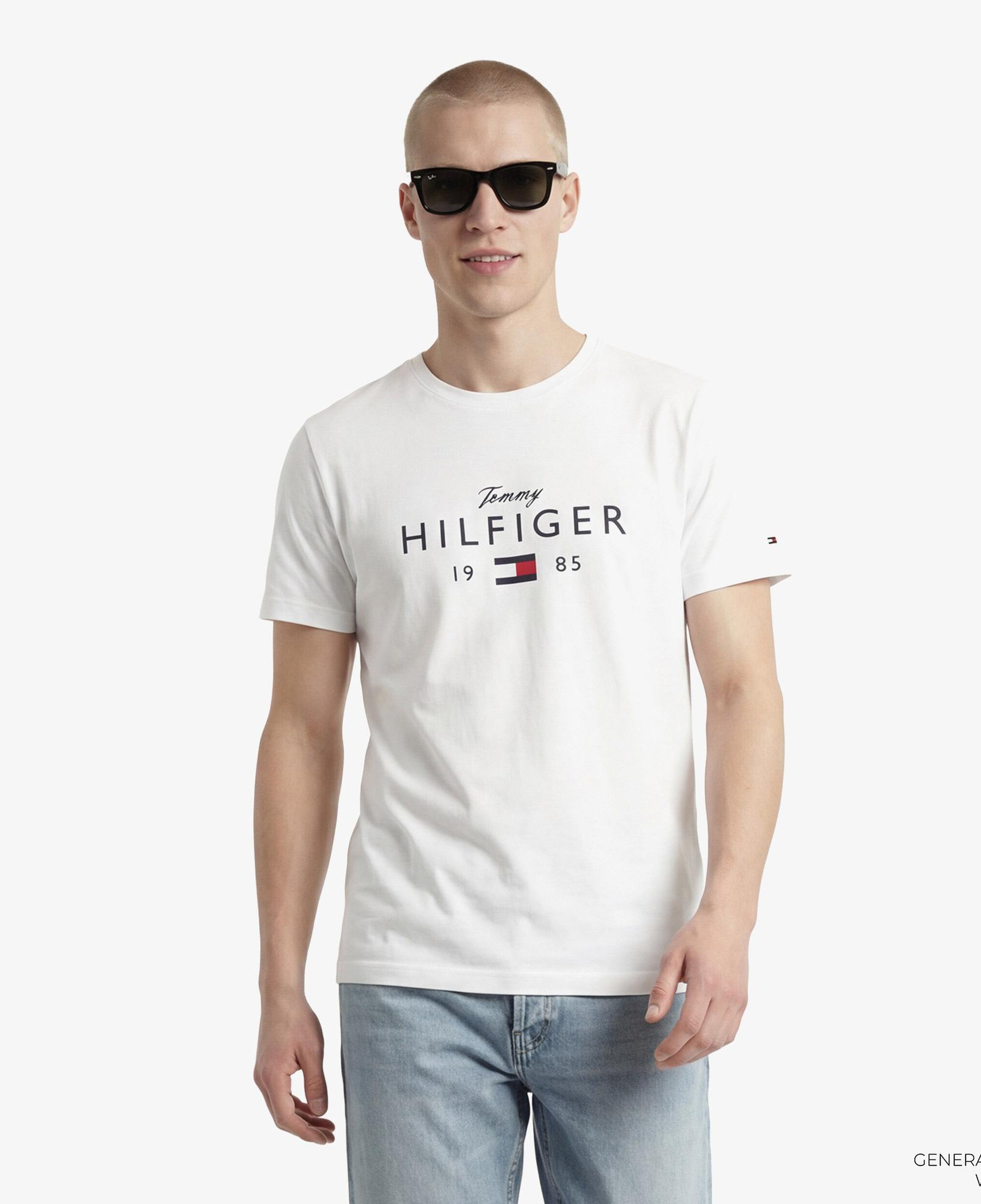 Tommy Hilfiger Brand Love Graphic Erkek Beyaz T-Shirt