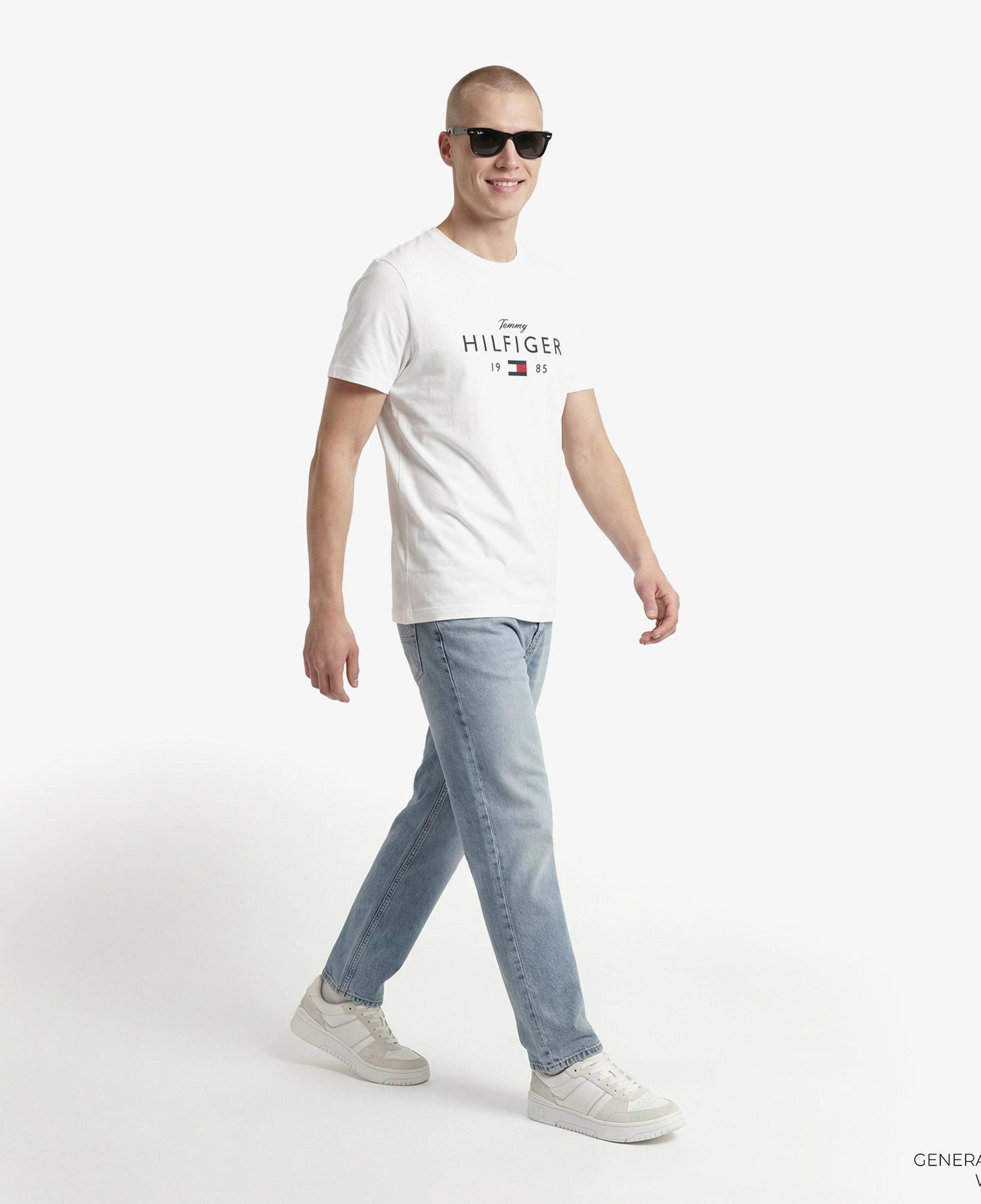 Tommy Hilfiger Brand Love Graphic Erkek Beyaz T-Shirt