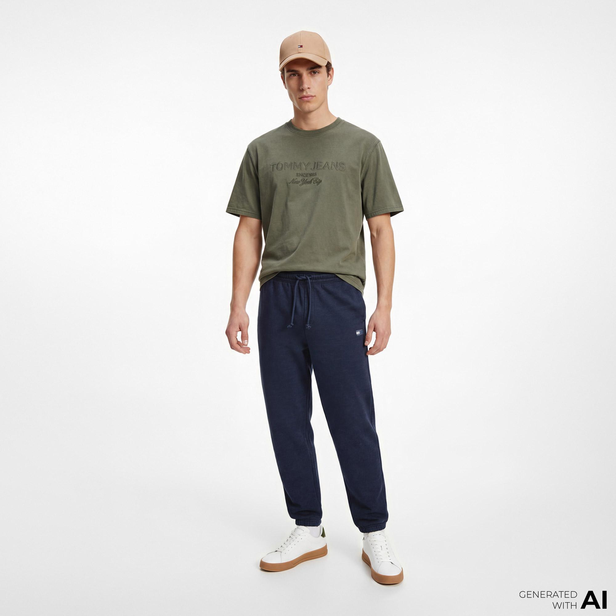 Tommy Hilfiger New Classics Erkek Yeşil T-Shirt