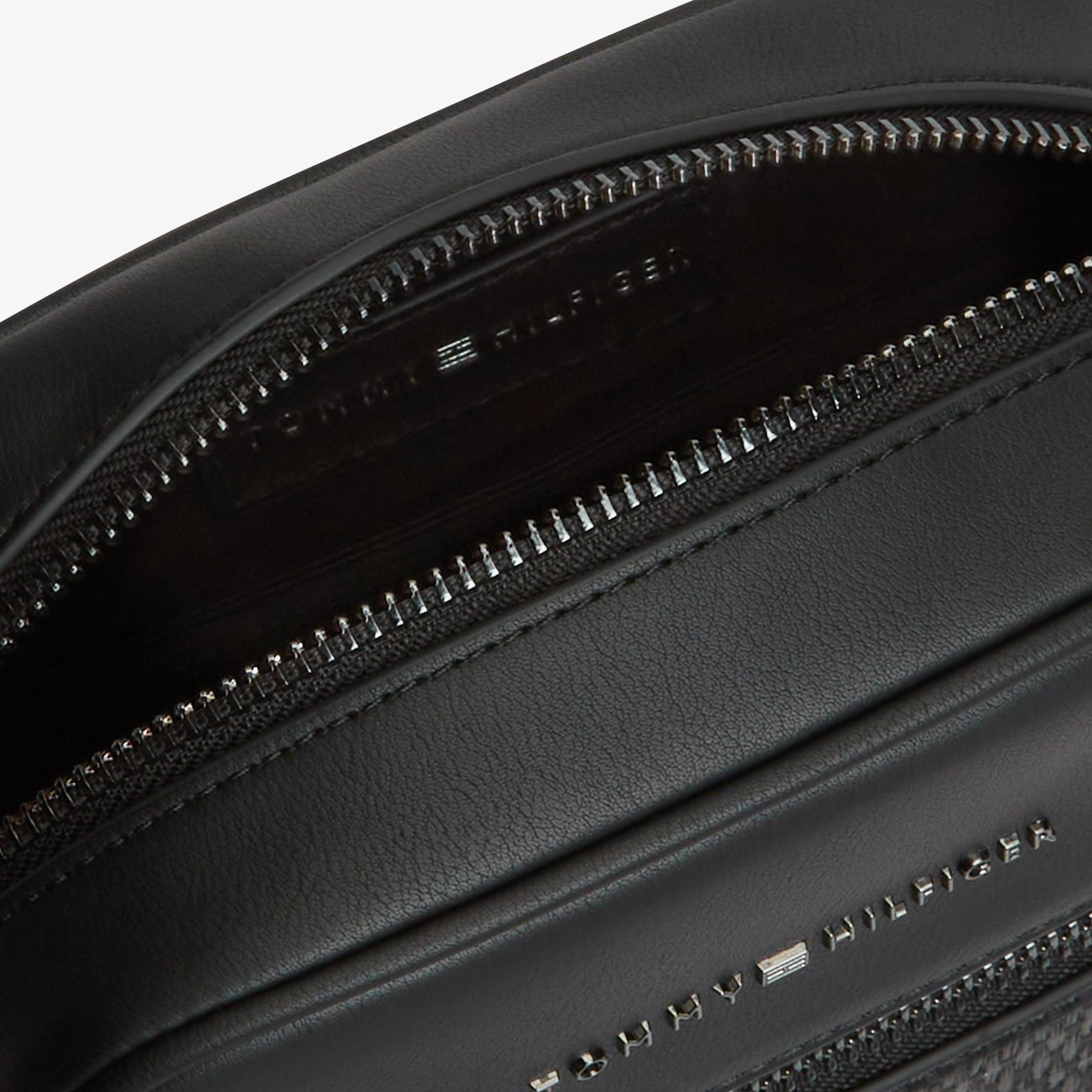 Tommy Hilfiger Woven Erkek Siyah Çapraz Çanta