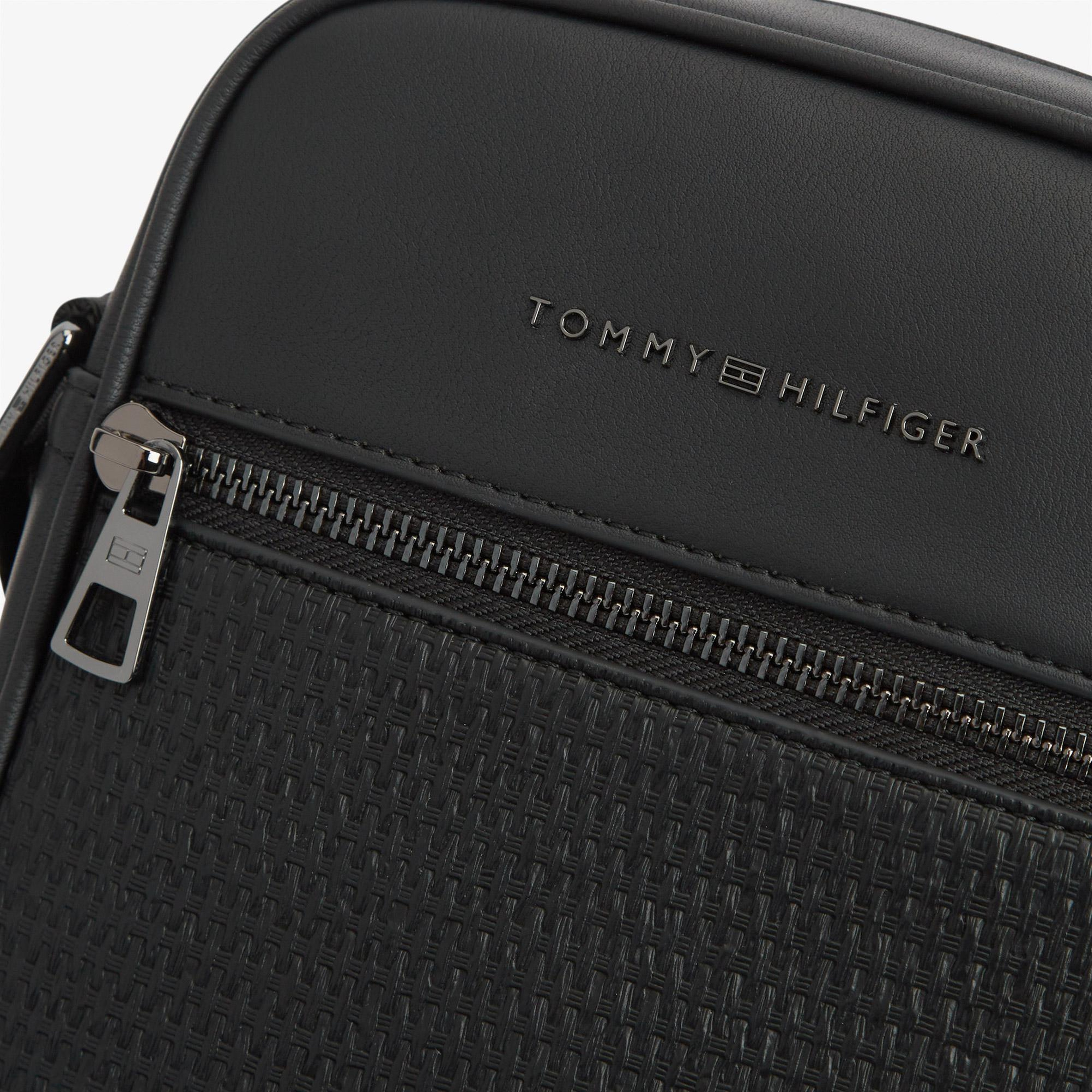 Tommy Hilfiger Woven Erkek Siyah Çapraz Çanta