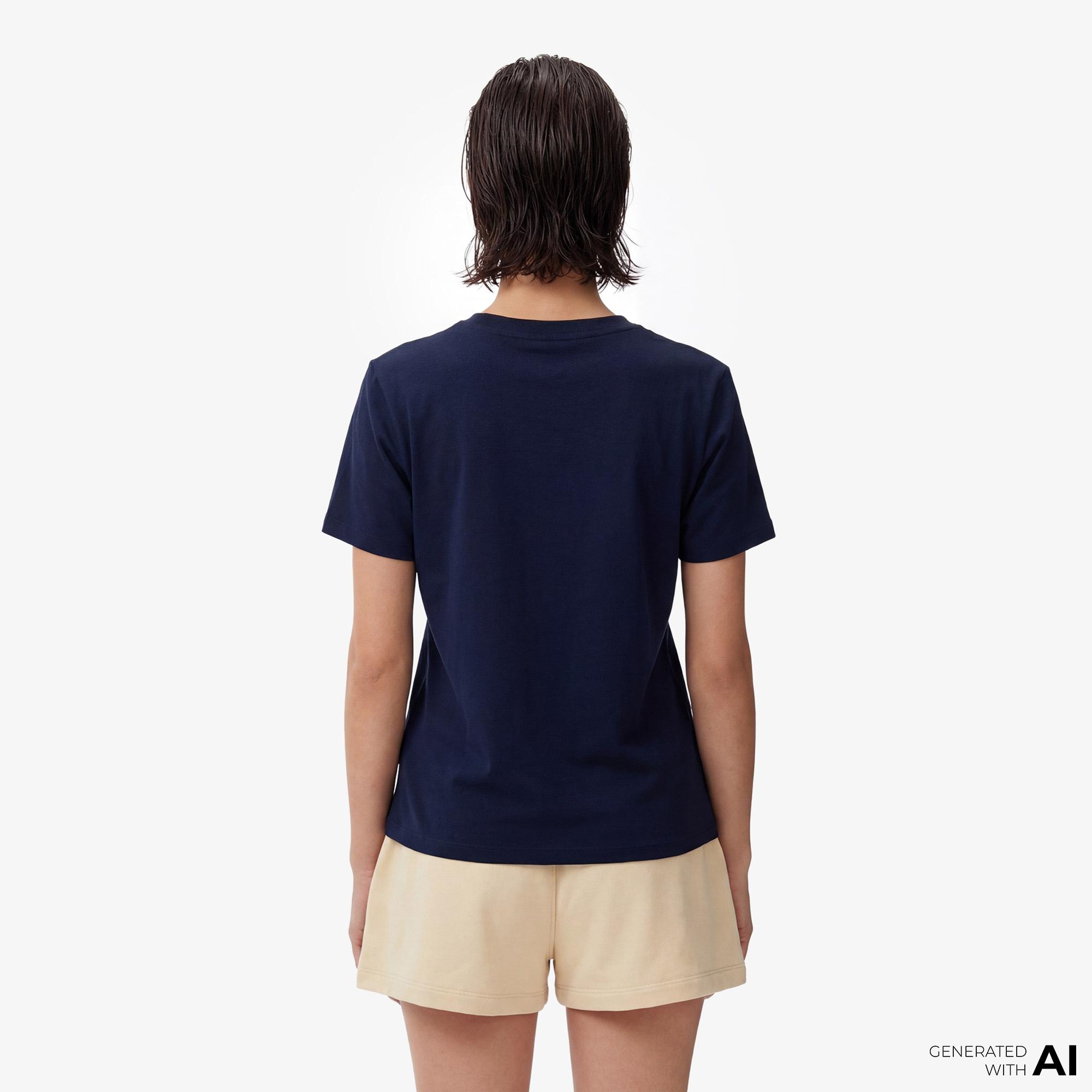 Tommy Hilfiger Script Kadın Lacivert T-Shirt