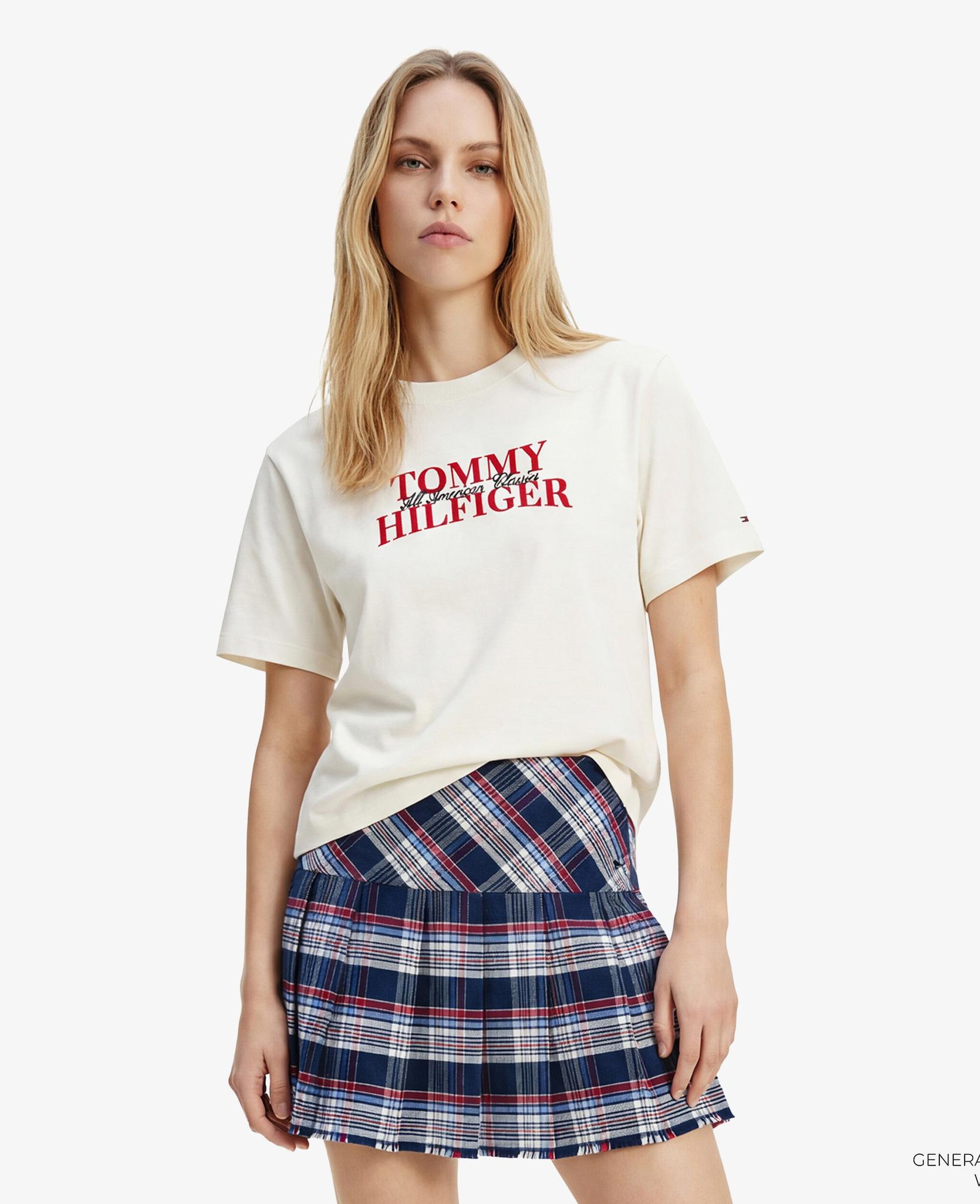 Tommy Hilfiger Classics Kadın Beyaz T-Shirt