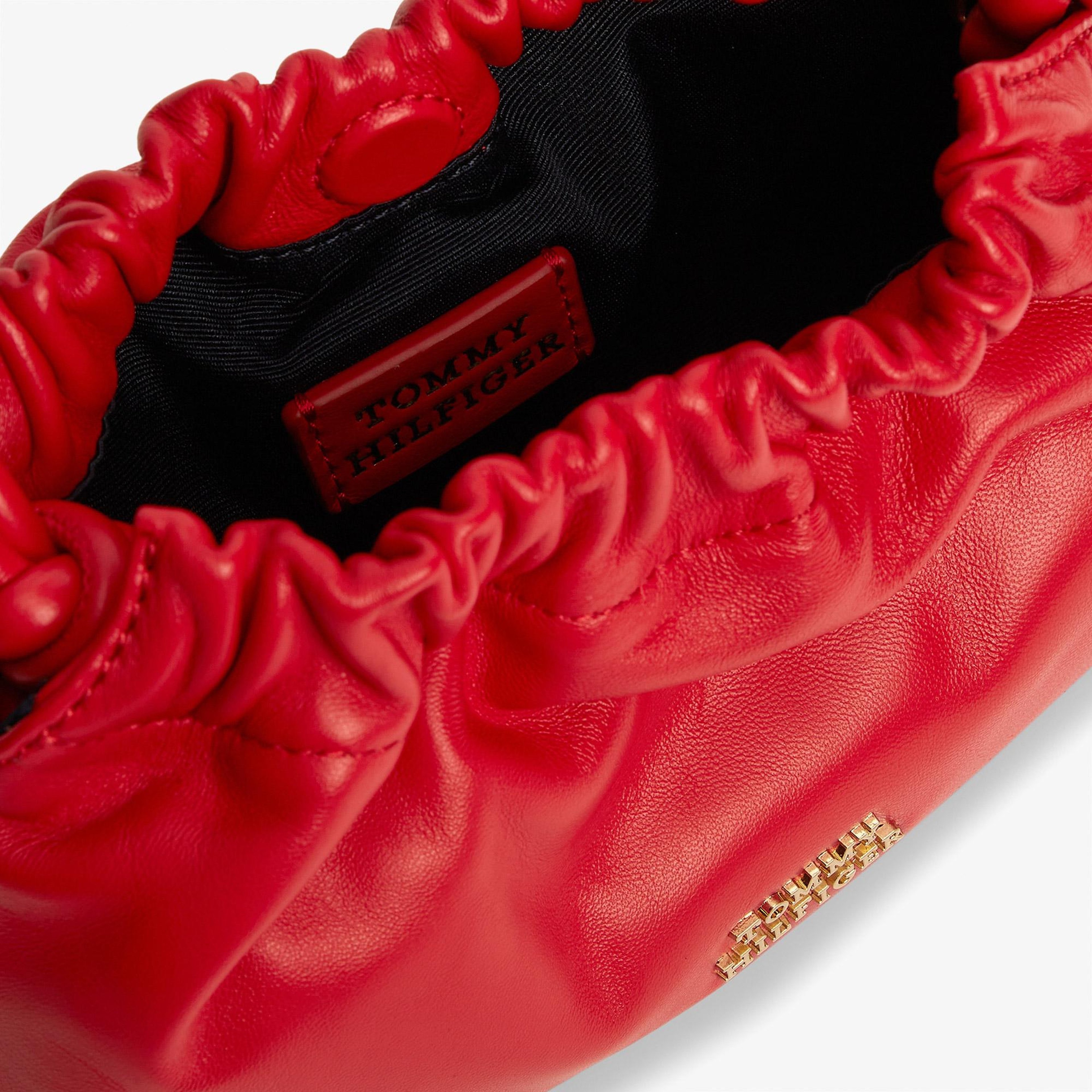 Tommy Hilfiger Soft Leather Kadın Kırmızı Çapraz Çanta