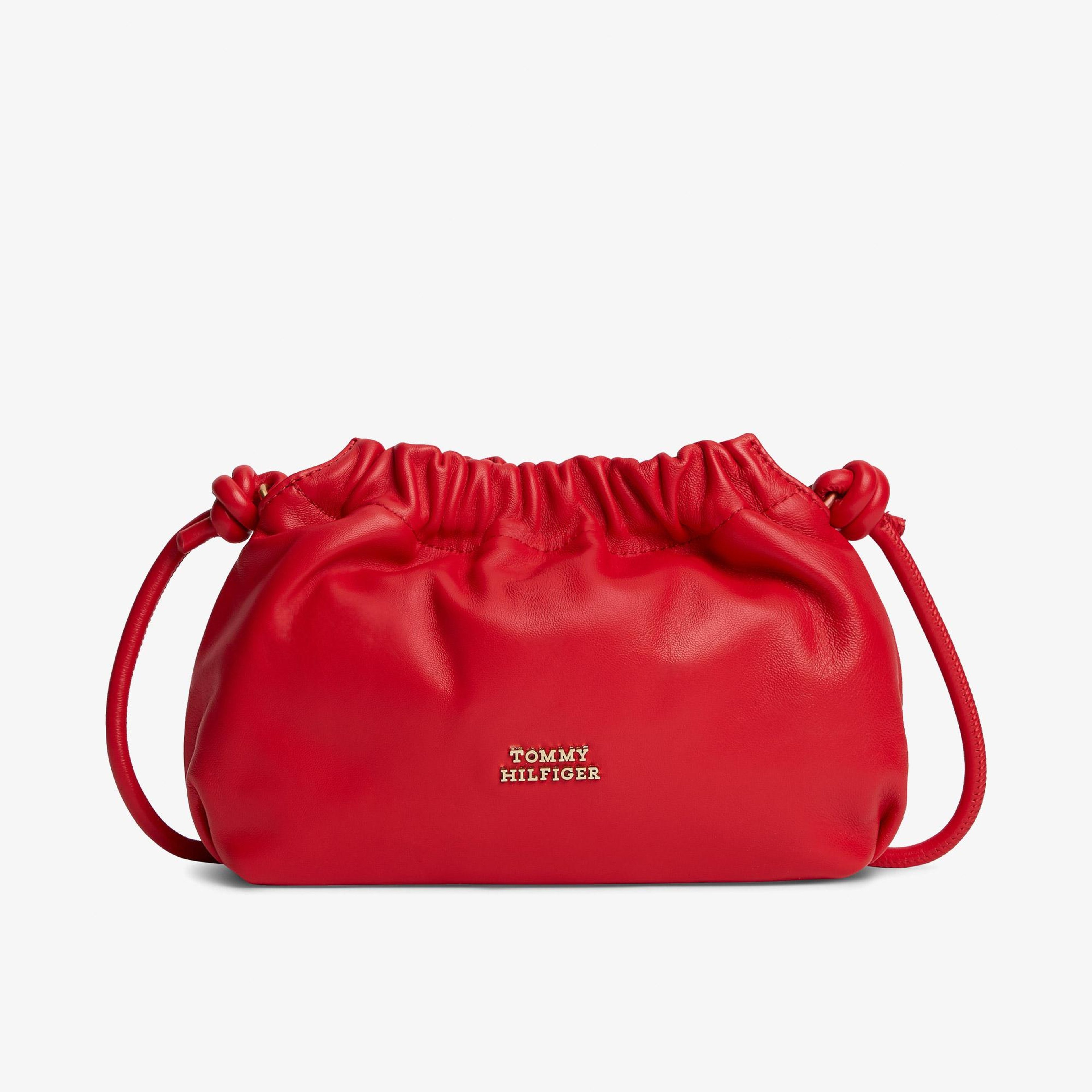 Tommy Hilfiger Soft Leather Kadın Kırmızı Çapraz Çanta