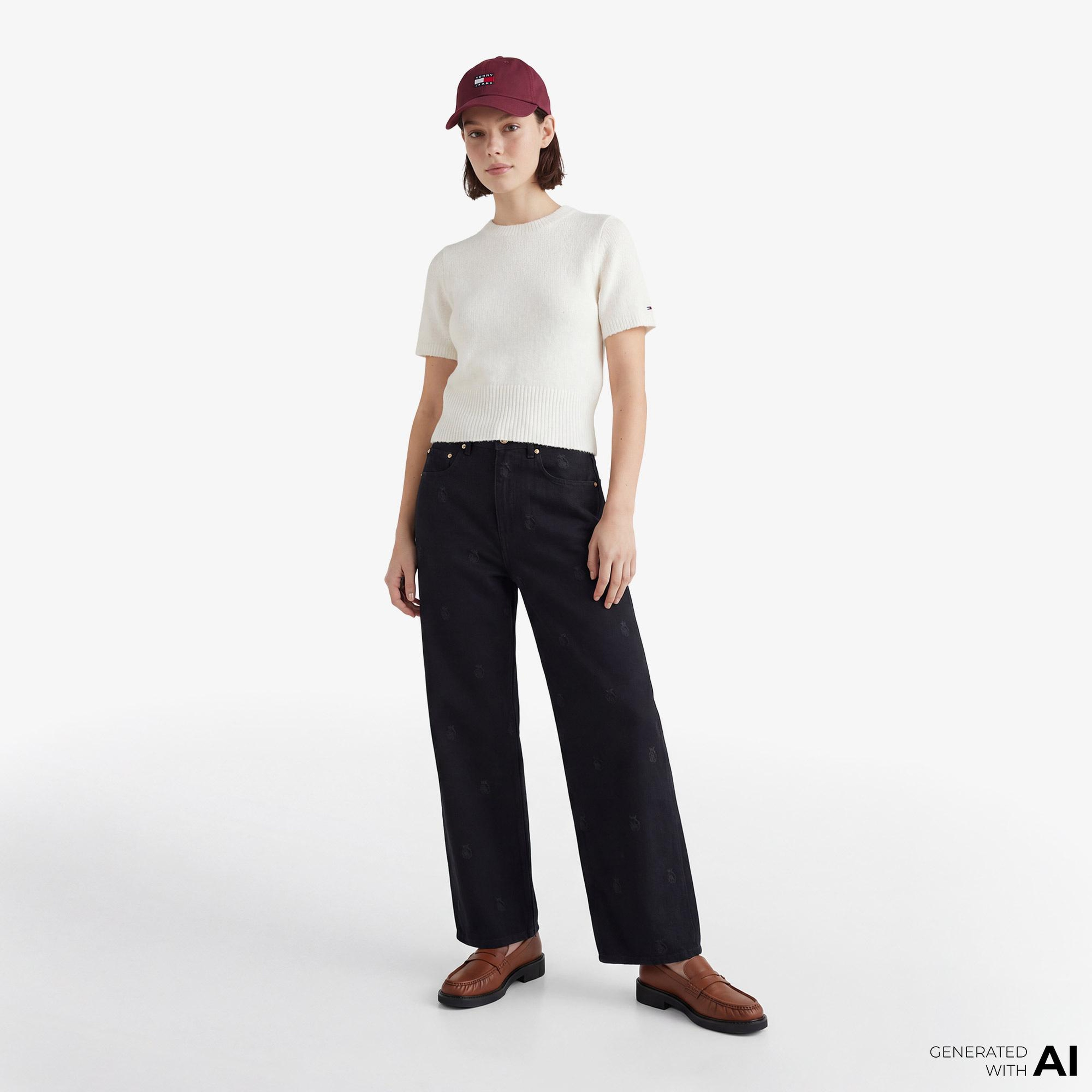 Tommy Hilfiger Essentials Black Kadın Siyah Jean
