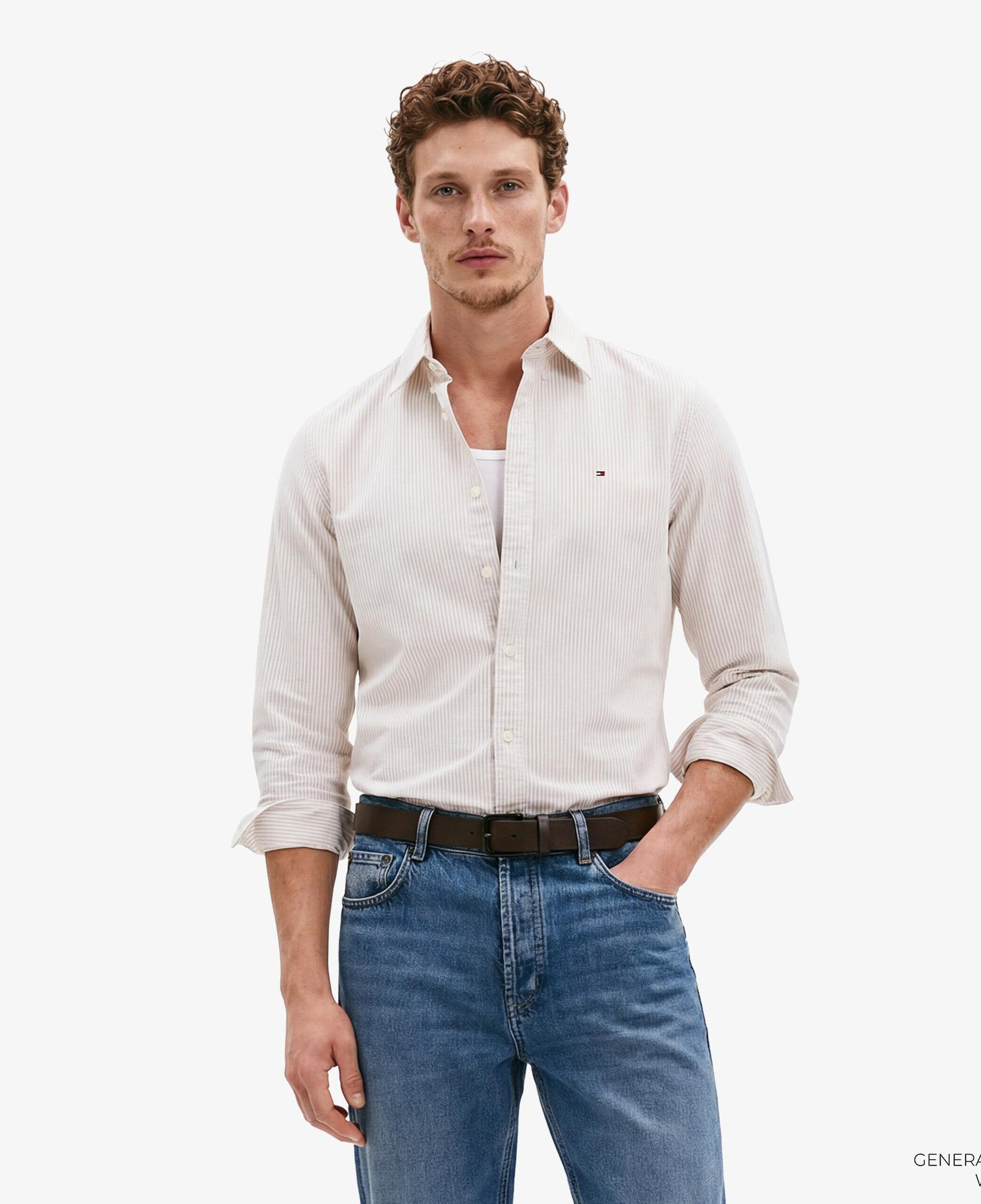 Tommy Hilfiger Core Essentials Erkek Kahverengi Gömlek