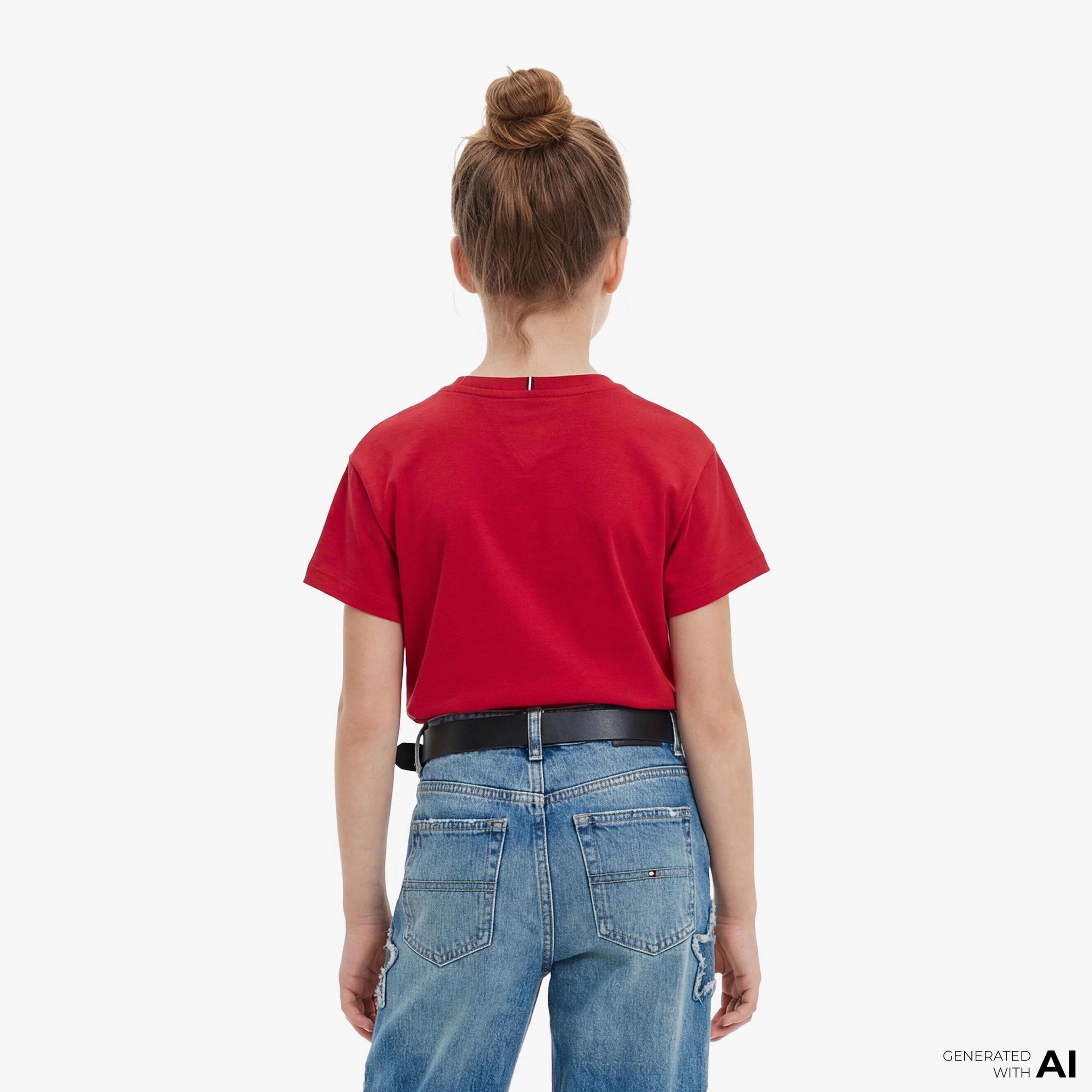 Tommy Hilfiger Heritage Çocuk Kırmızı T-Shirt
