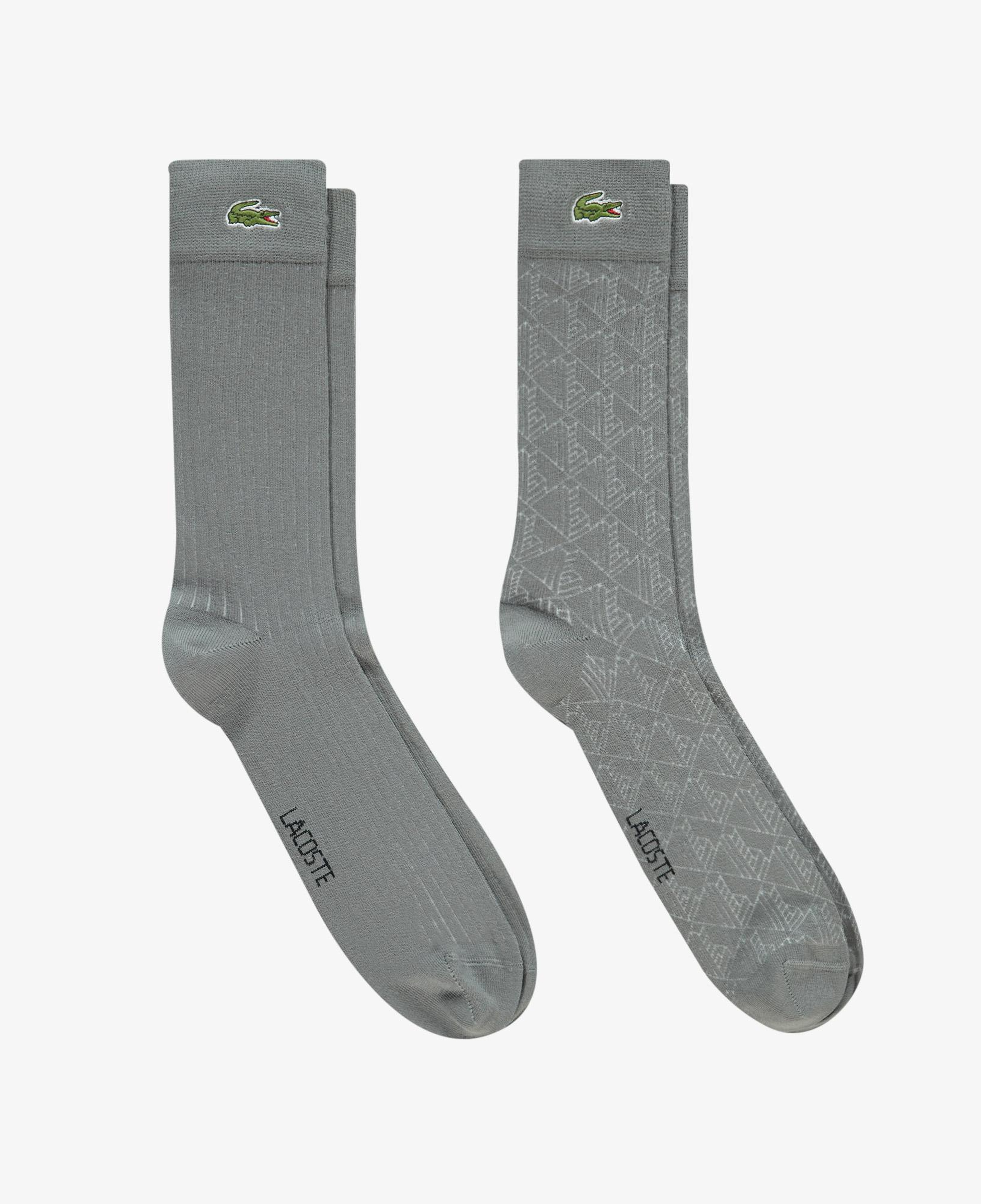 Lacoste Erkek Baskılı Koyu Gri Çorap