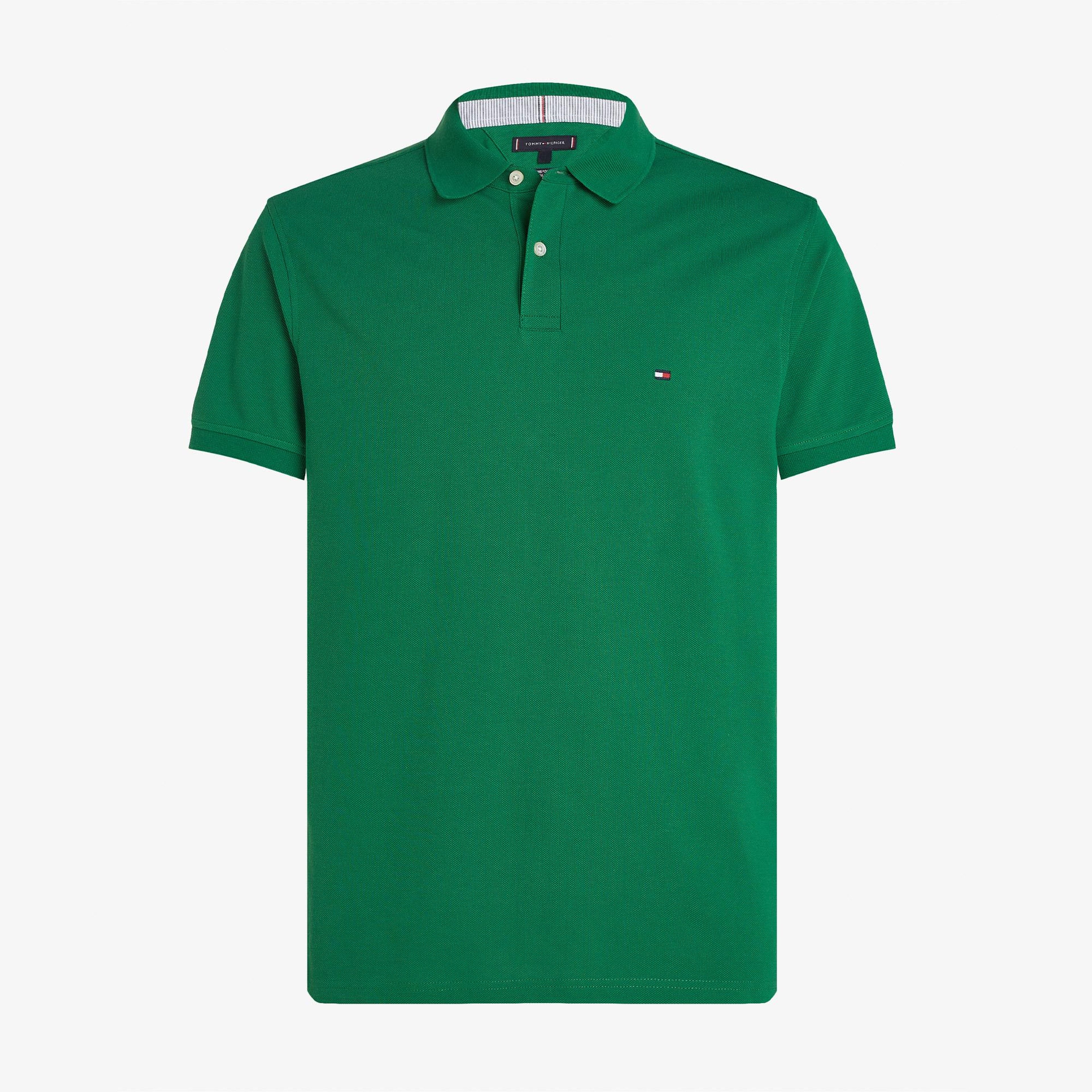 Tommy Hilfiger Nos Erkek Yeşil Polo Yaka T-Shirt