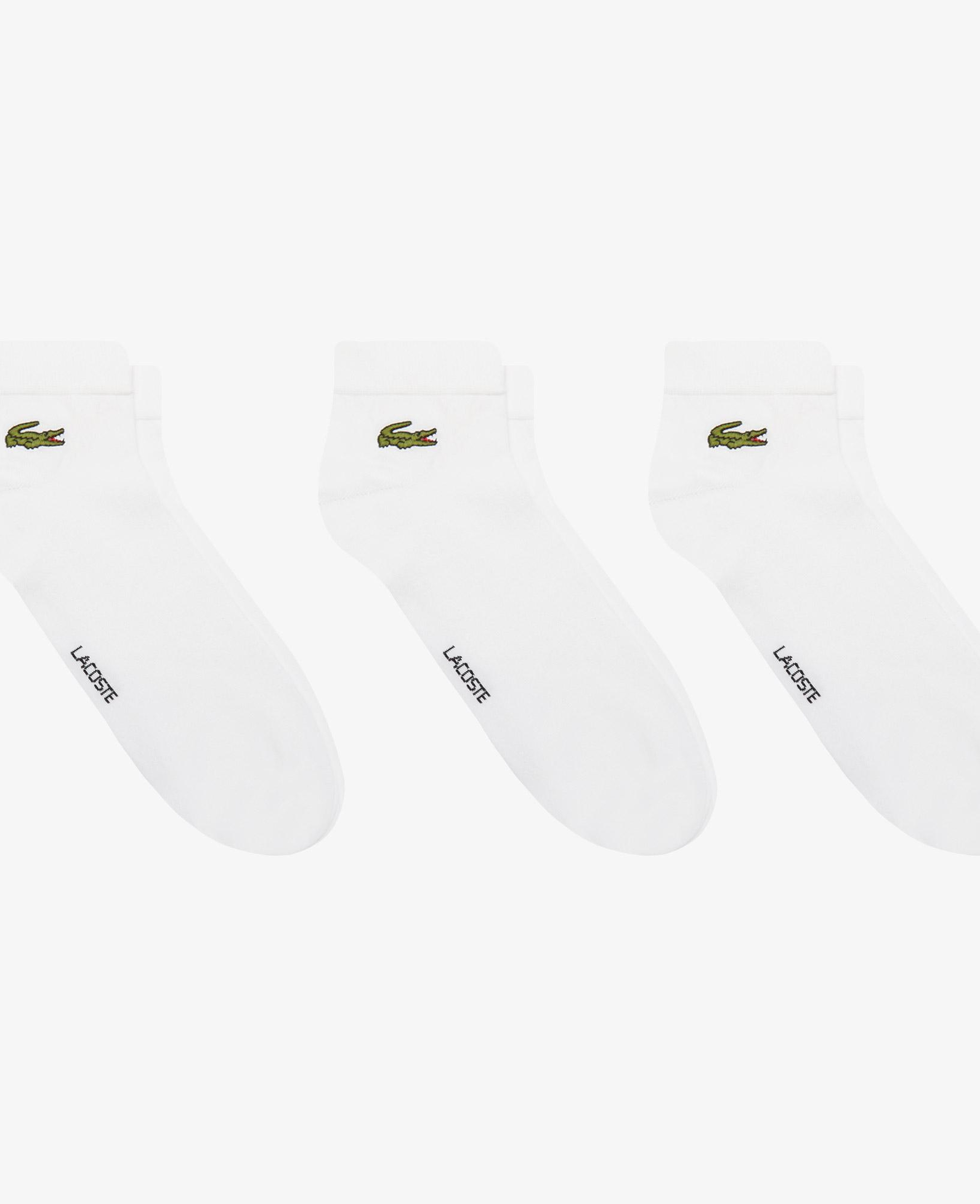 Lacoste Unisex 3'lü Beyaz Çorap