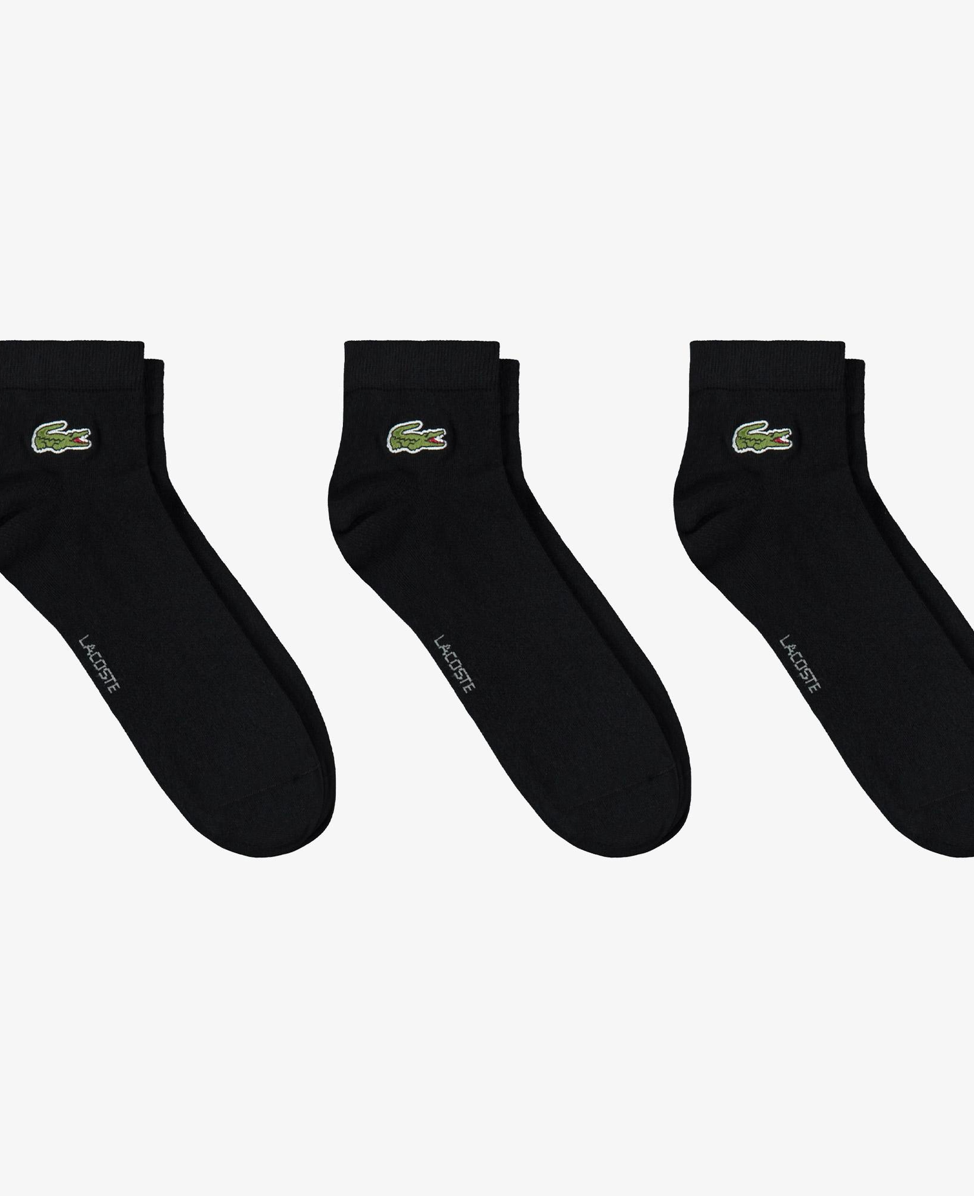 Lacoste Unisex 3'lü Siyah Çorap