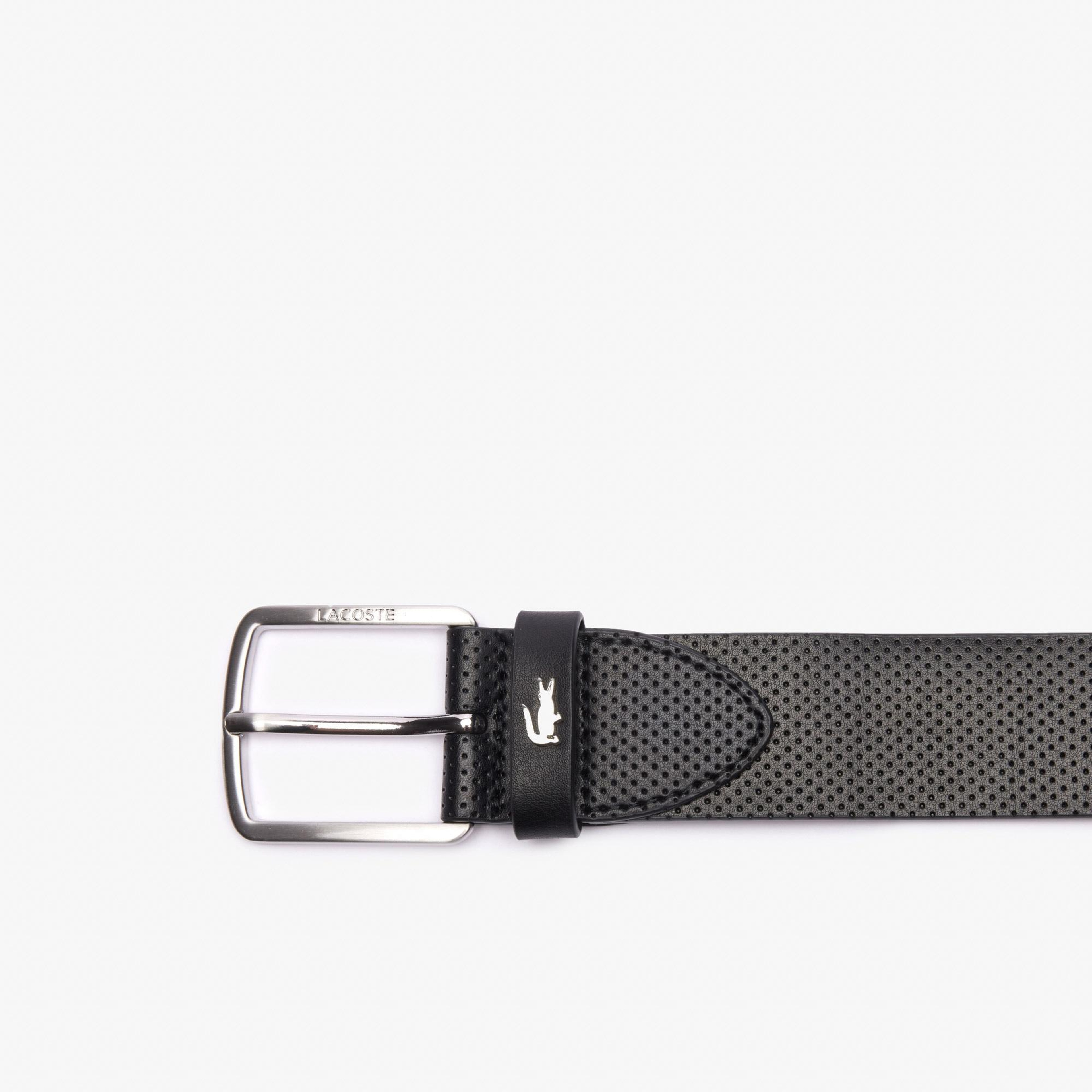 Lacoste Elegance Erkek Deri 2'li Siyah Hediye Seti