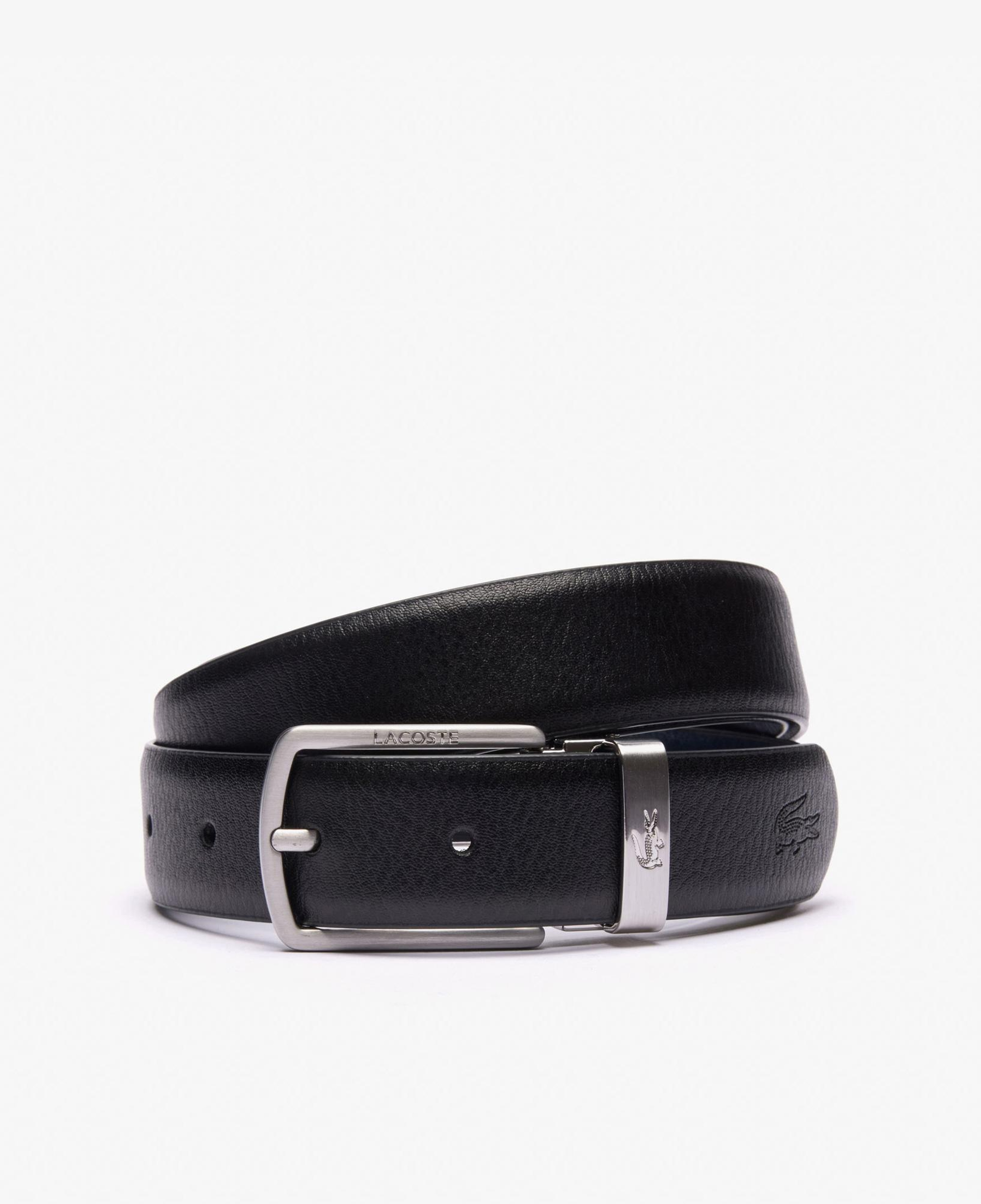 Lacoste Elegance Erkek Deri Siyah Kemer