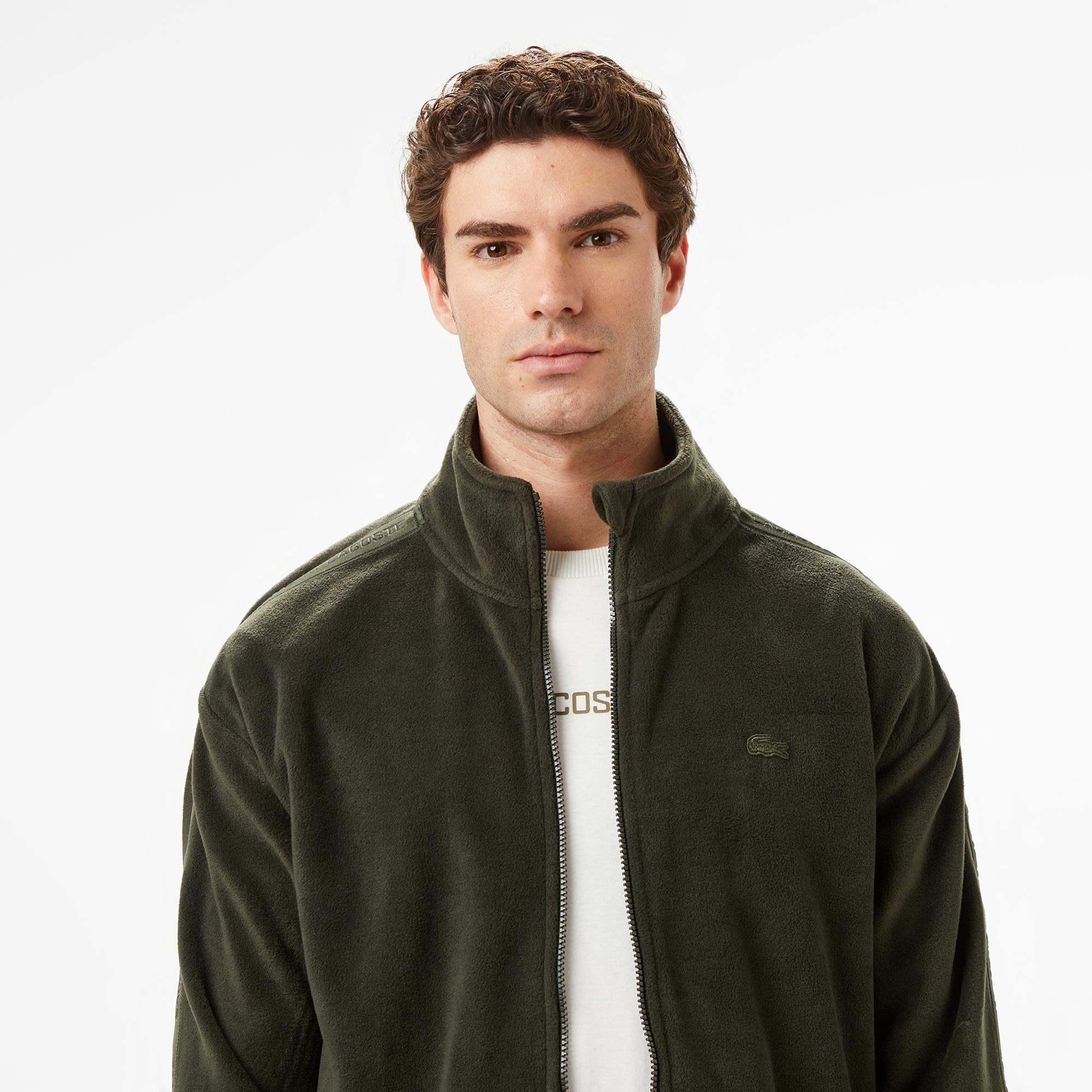 Lacoste Erkek Loose Fit Fermuarlı Haki Sweatshirt