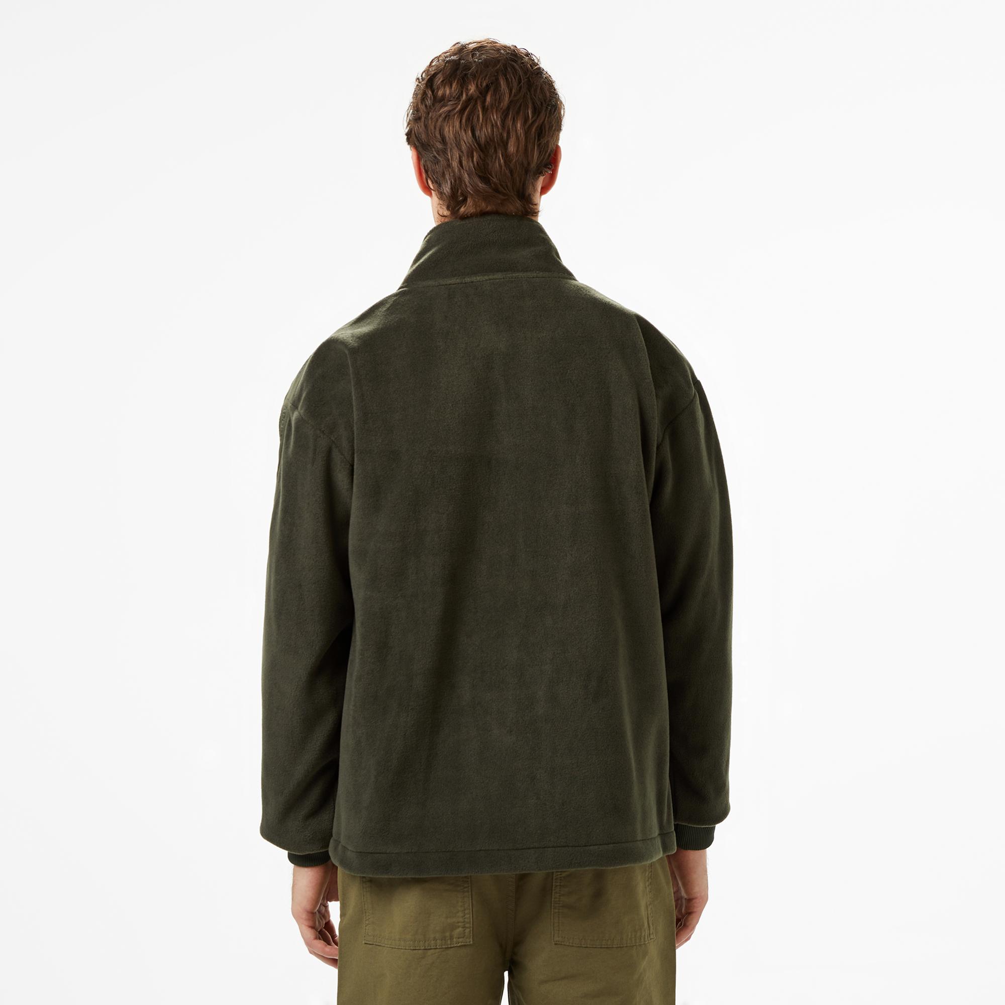 Lacoste Erkek Loose Fit Fermuarlı Haki Sweatshirt