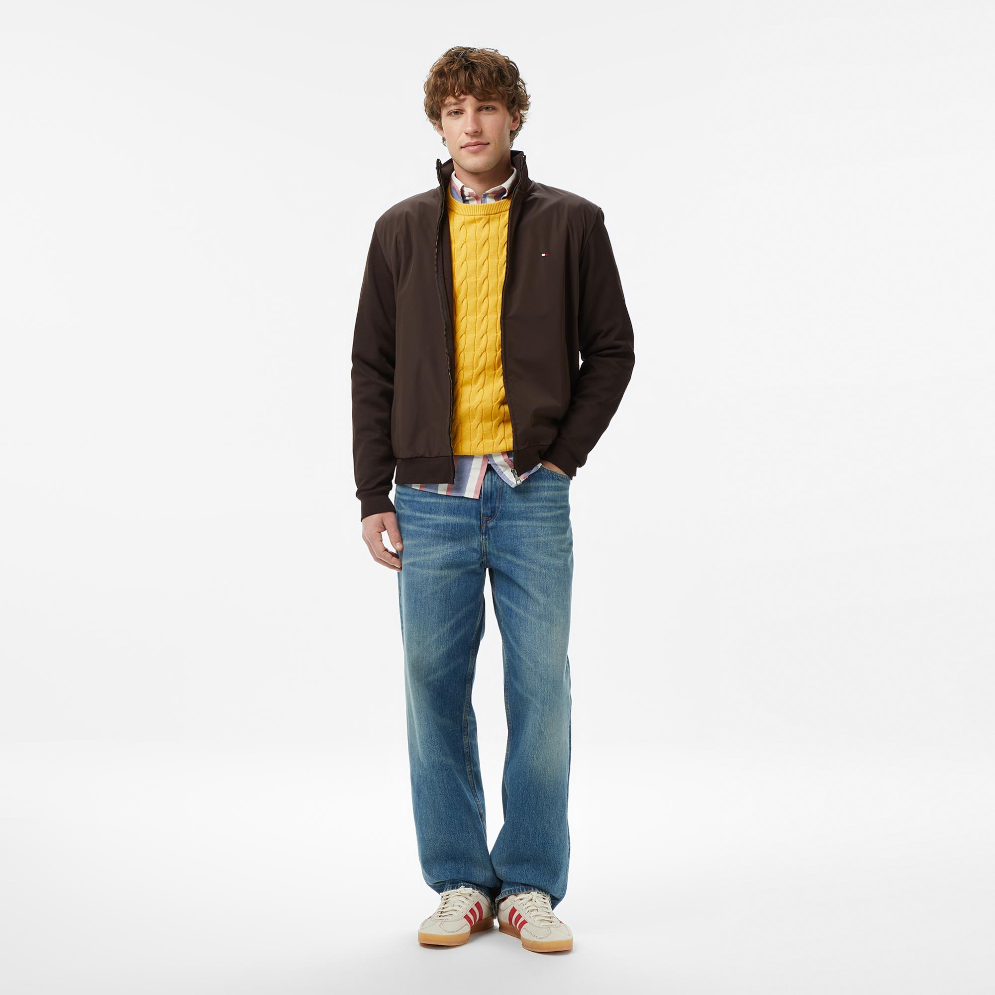 Tommy Hilfiger Elevated Essentials Erkek Kahverengi Eşofman Üstü