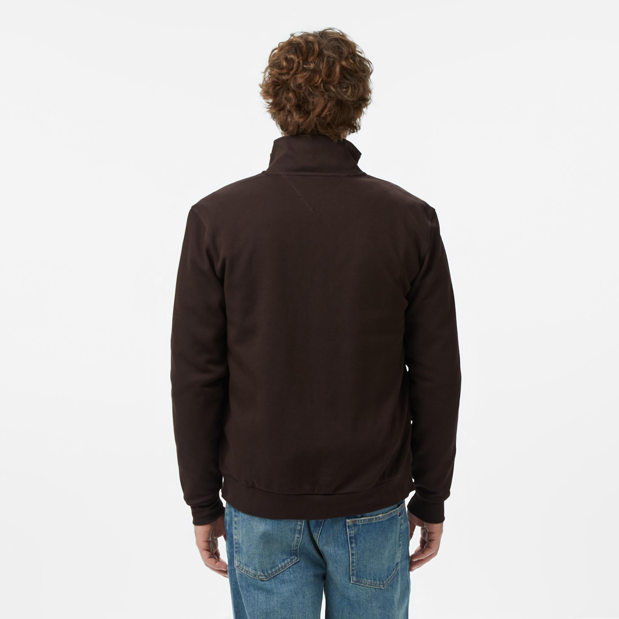 Tommy Hilfiger Elevated Essentials Erkek Kahverengi Eşofman Üstü