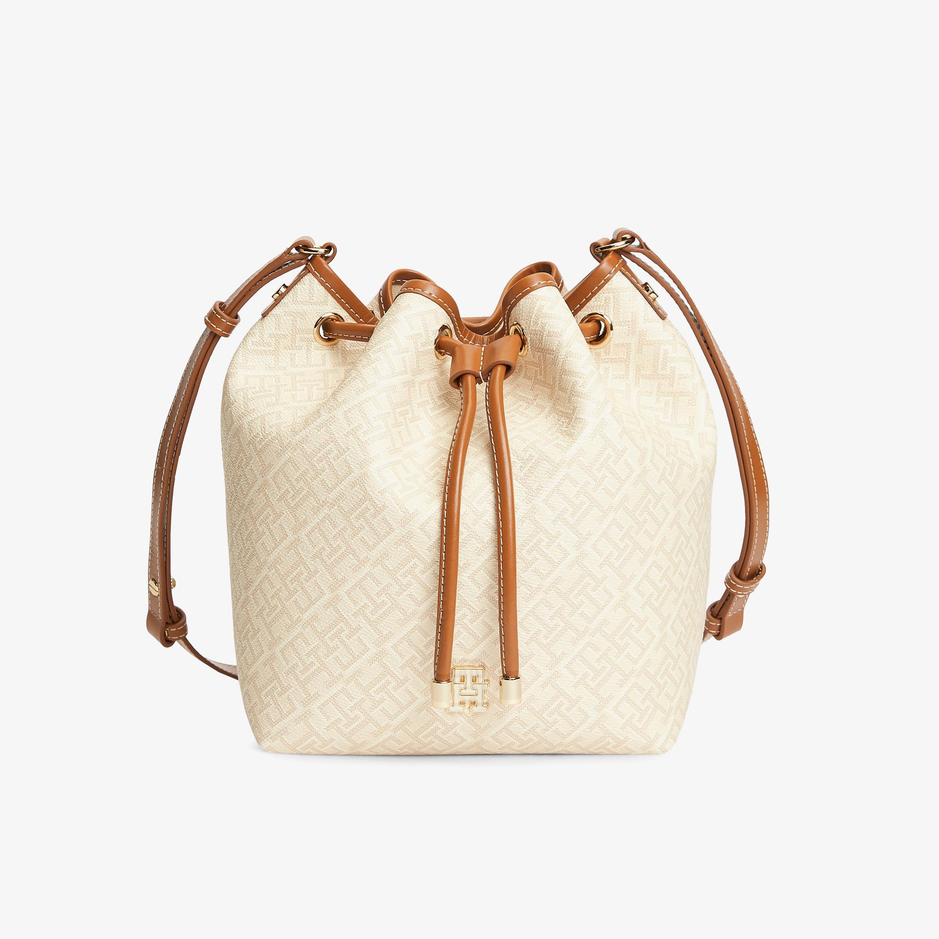 Tommy Hilfiger Monoplay Kadın Bej Omuz Çantası