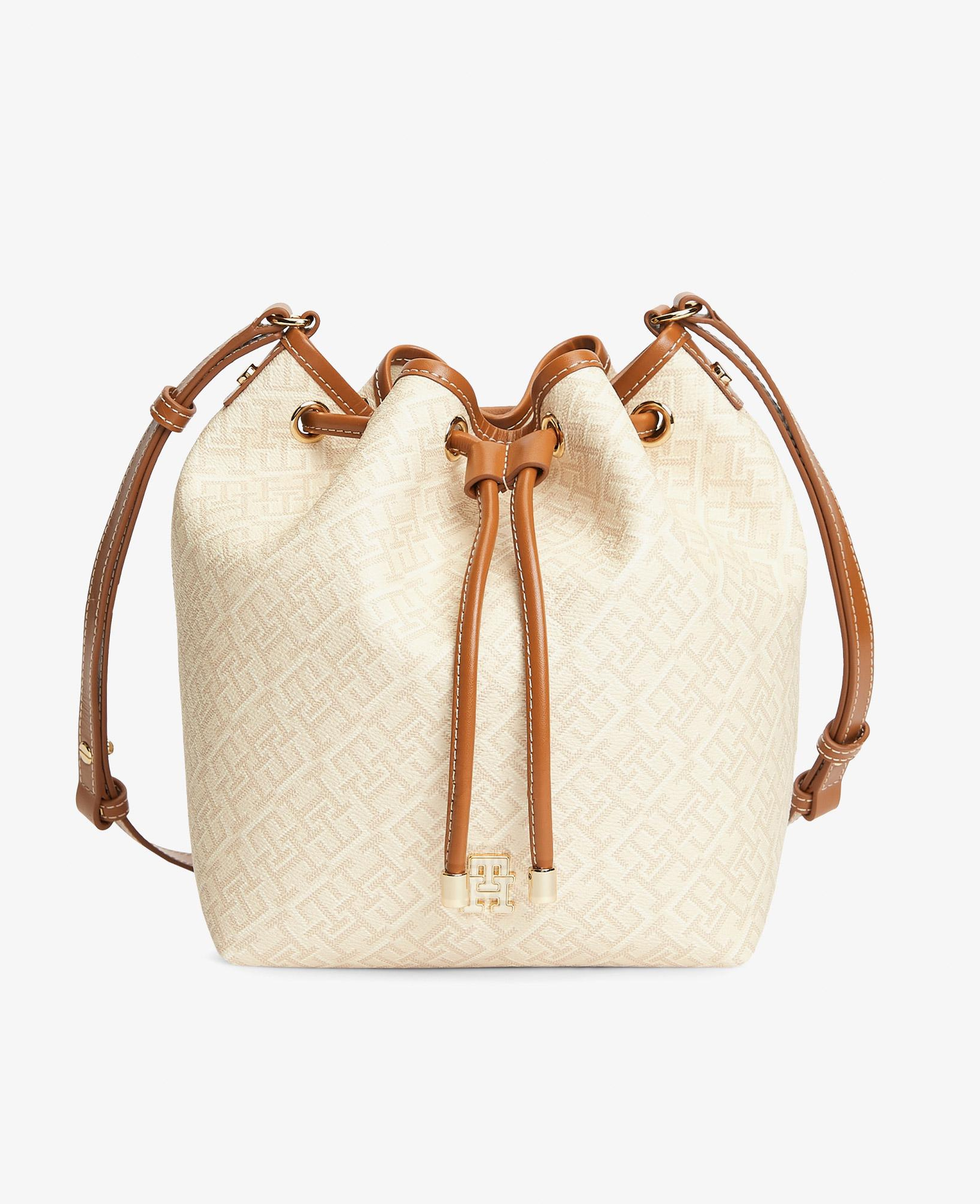 Tommy Hilfiger Monoplay Kadın Bej Omuz Çantası