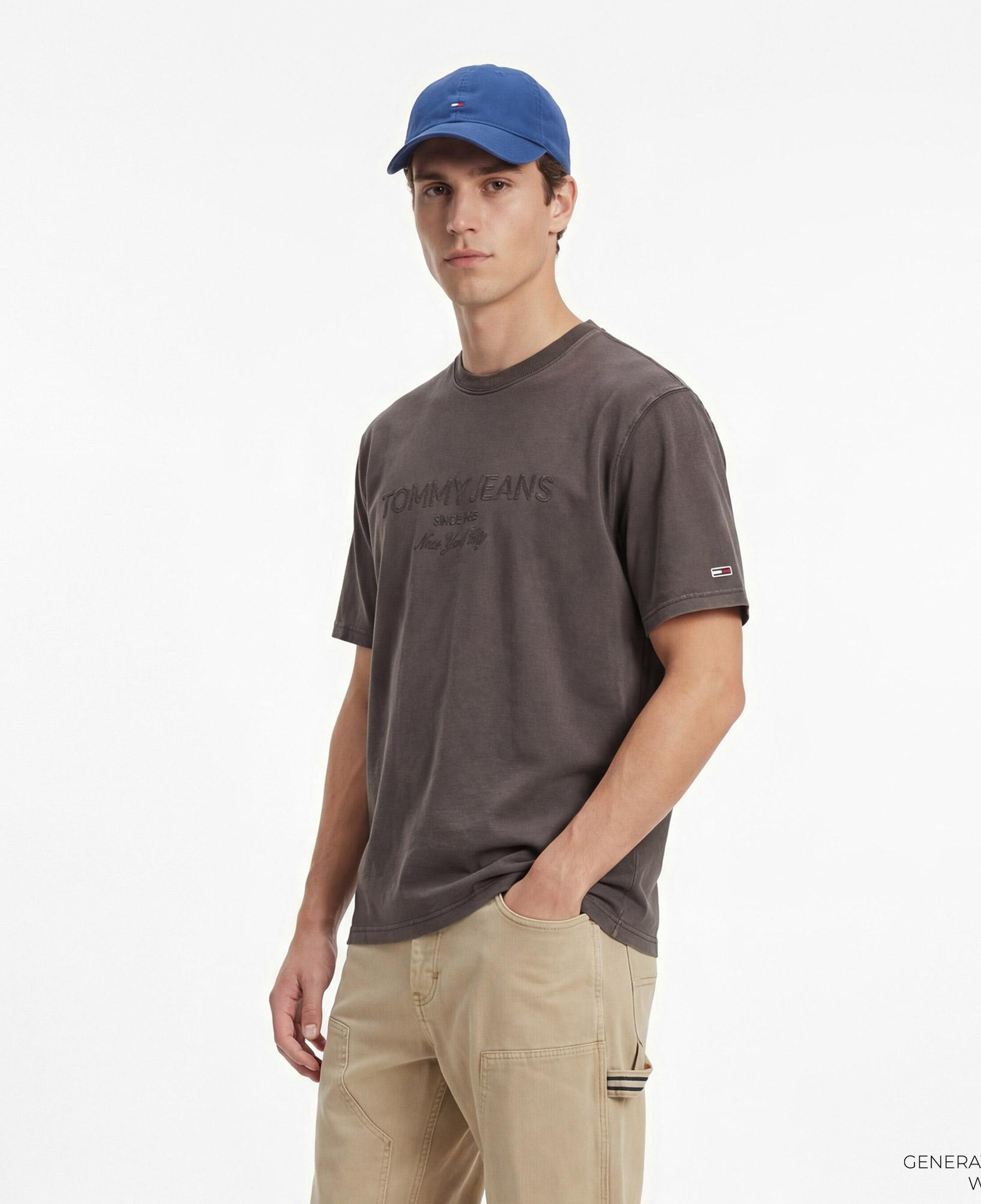 Tommy Hilfiger New Classics Erkek Kahverengi T-Shirt