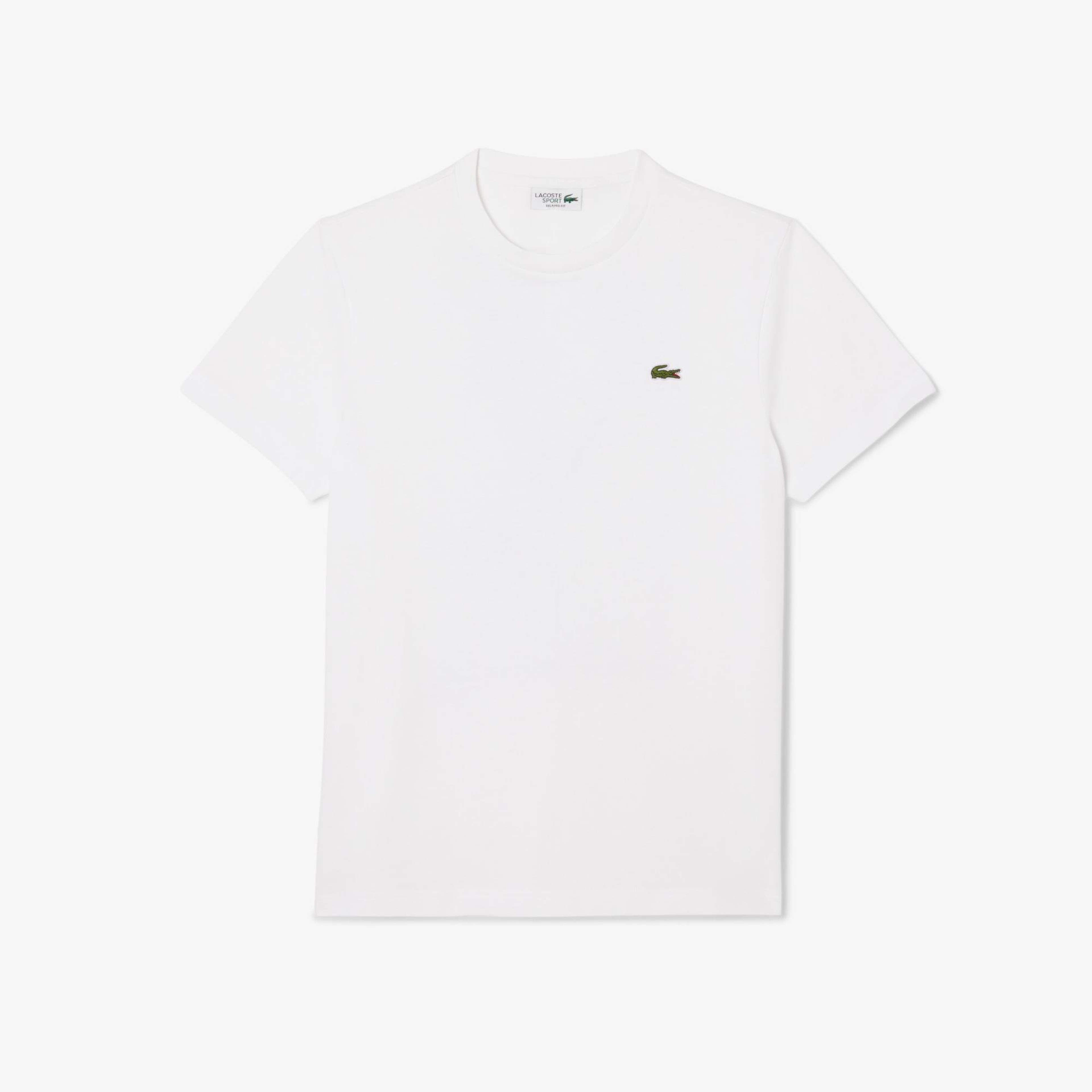 Lacoste x Rolex Paris Unisex Regular Fit Bisiklet Yaka Beyaz T-Shirt