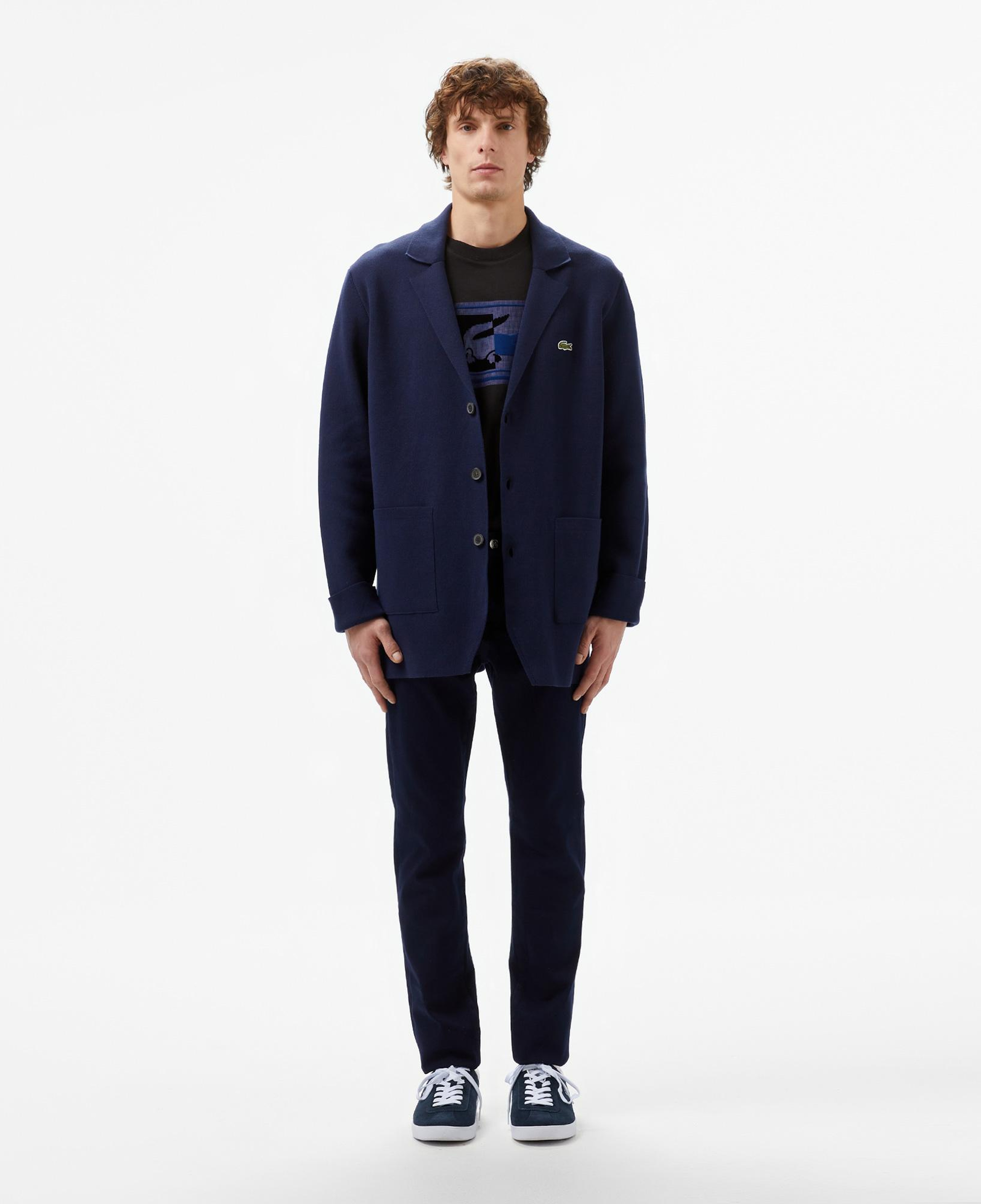 Lacoste Erkek Regular Fit Bisiklet Yaka Baskılı Siyah T-Shirt