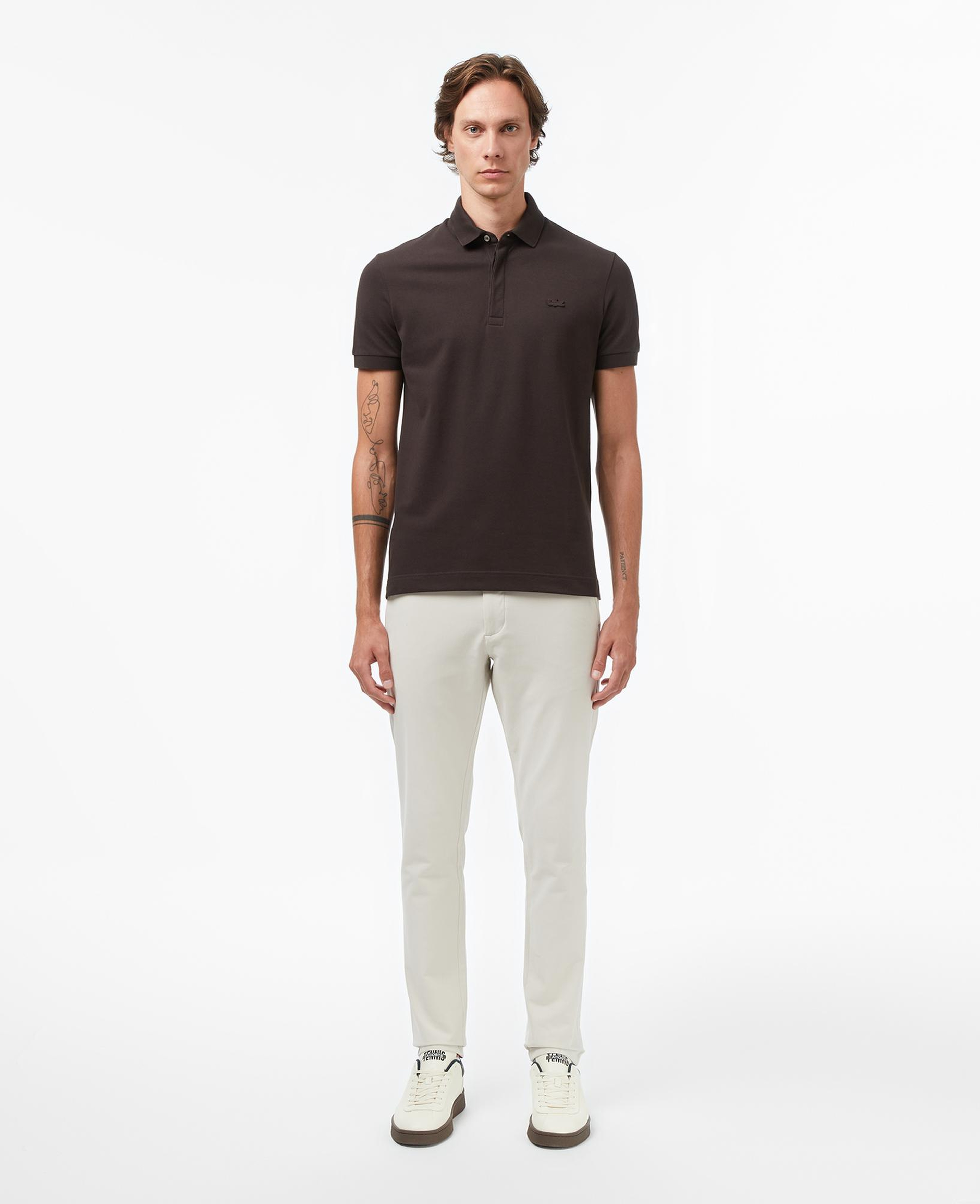 Lacoste Paris Erkek Regular Fit Kahverengi Polo