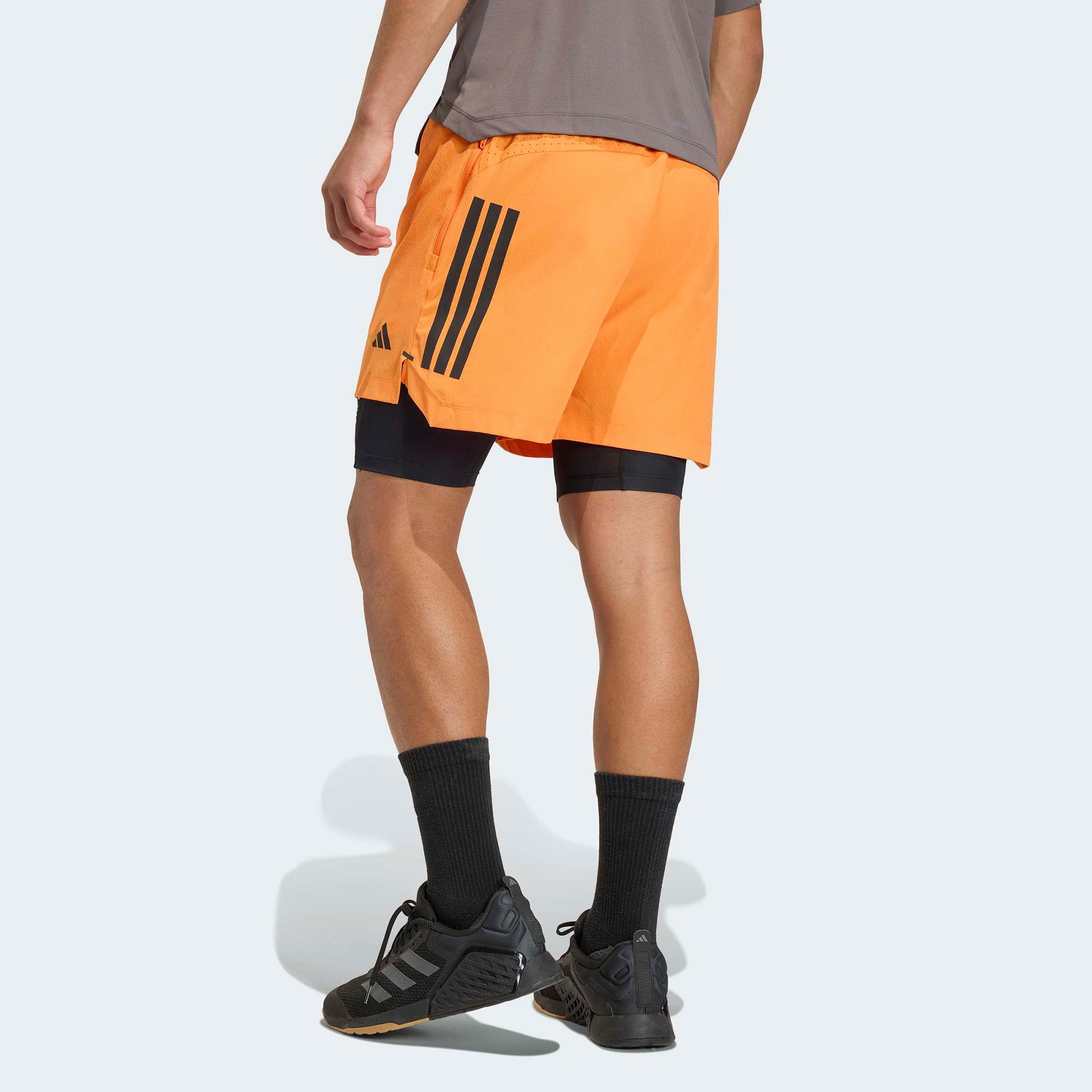 adidas Power 3-Stripes Erkek Turuncu Şort