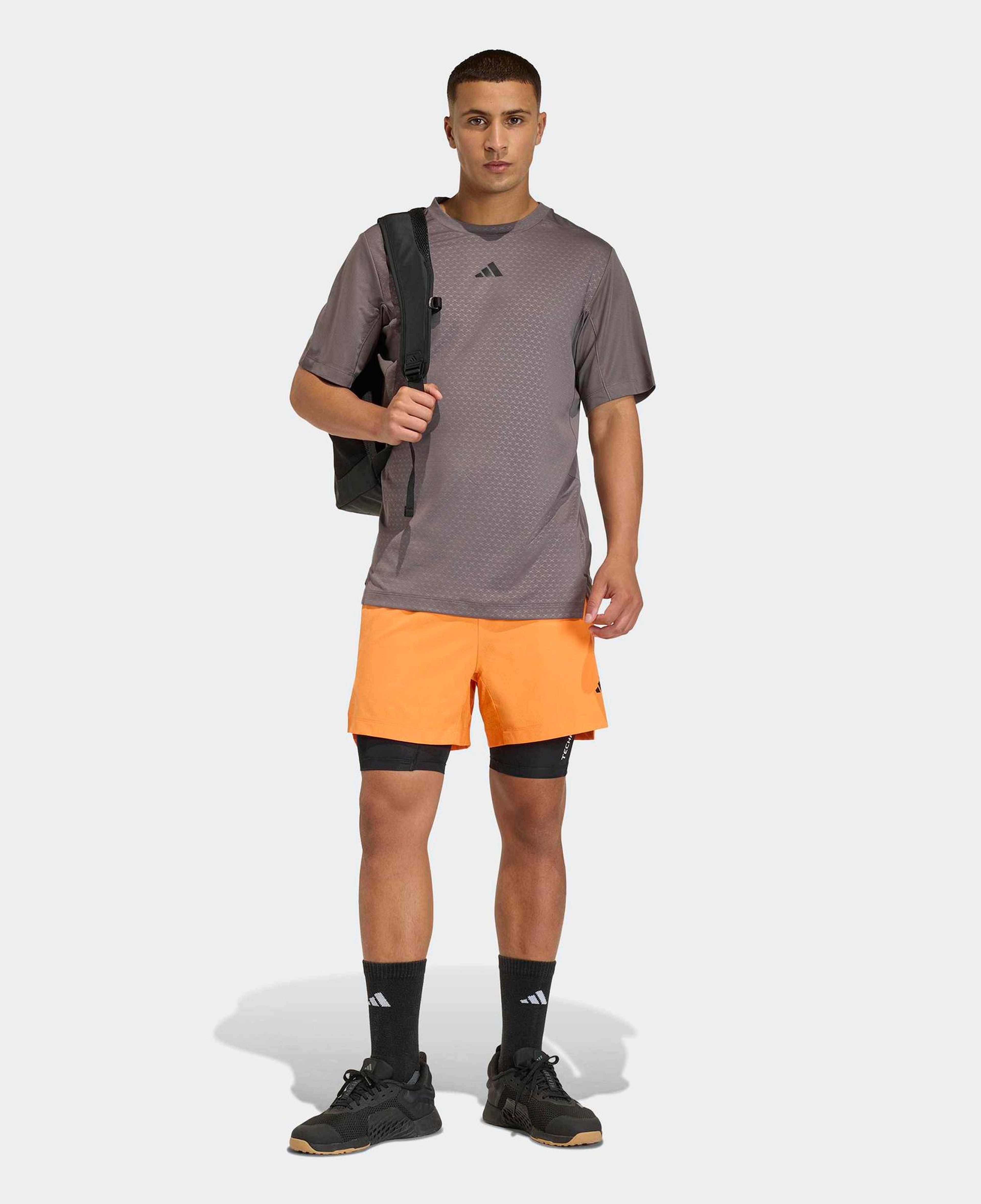 adidas Power 3-Stripes Erkek Turuncu Şort