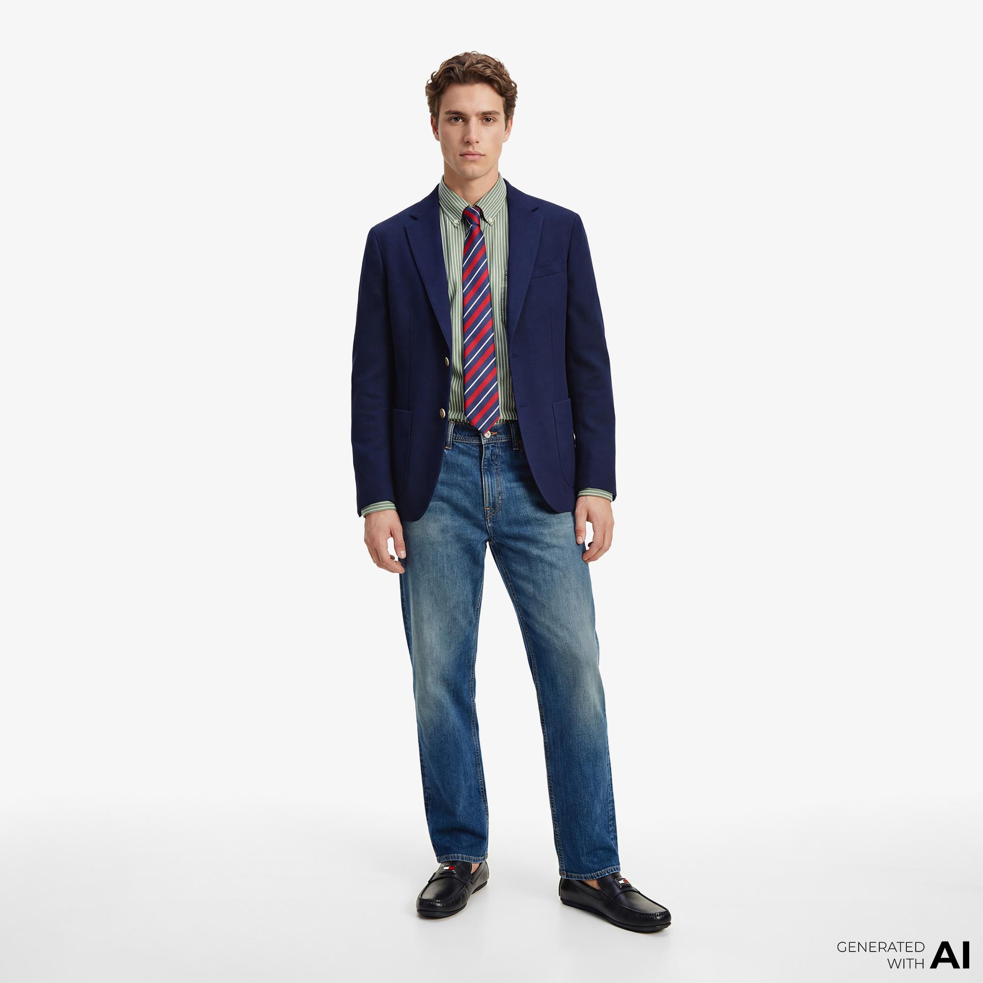 Tommy Hilfiger Core Essentials Erkek Yeşil Gömlek