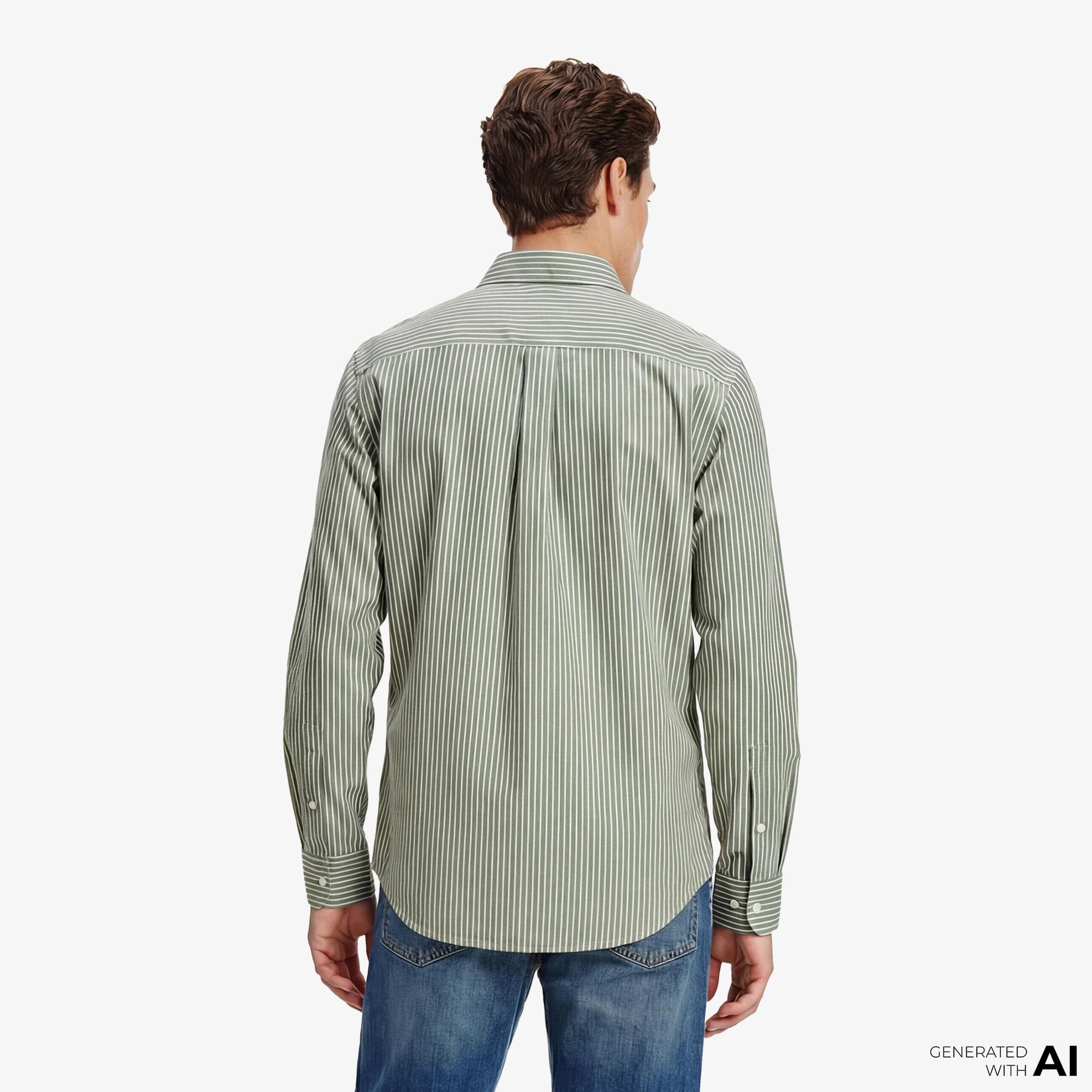 Tommy Hilfiger Core Essentials Erkek Yeşil Gömlek