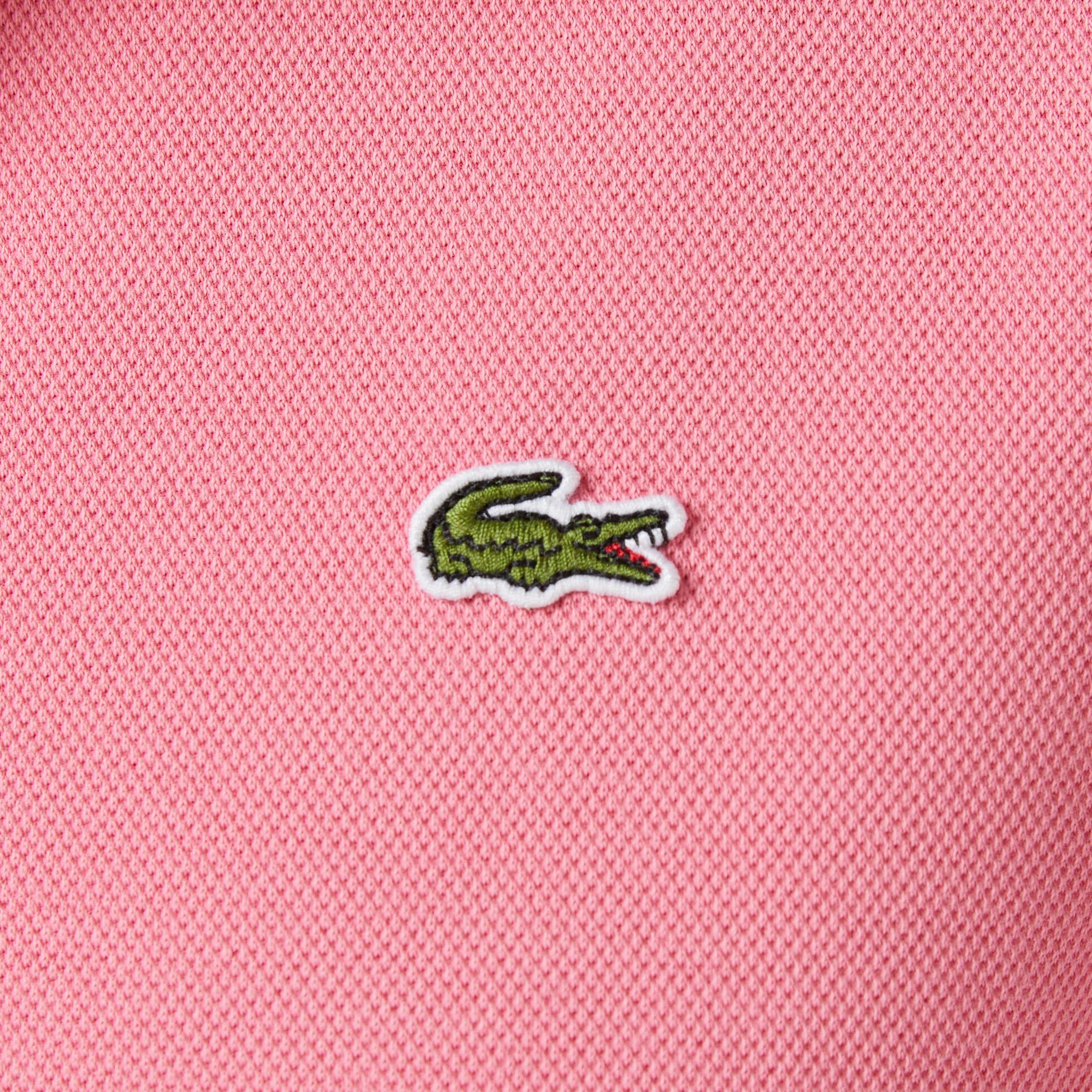 Lacoste Kadın Relaxed Fit Yarım Fermuarlı Pembe Sweatshirt
