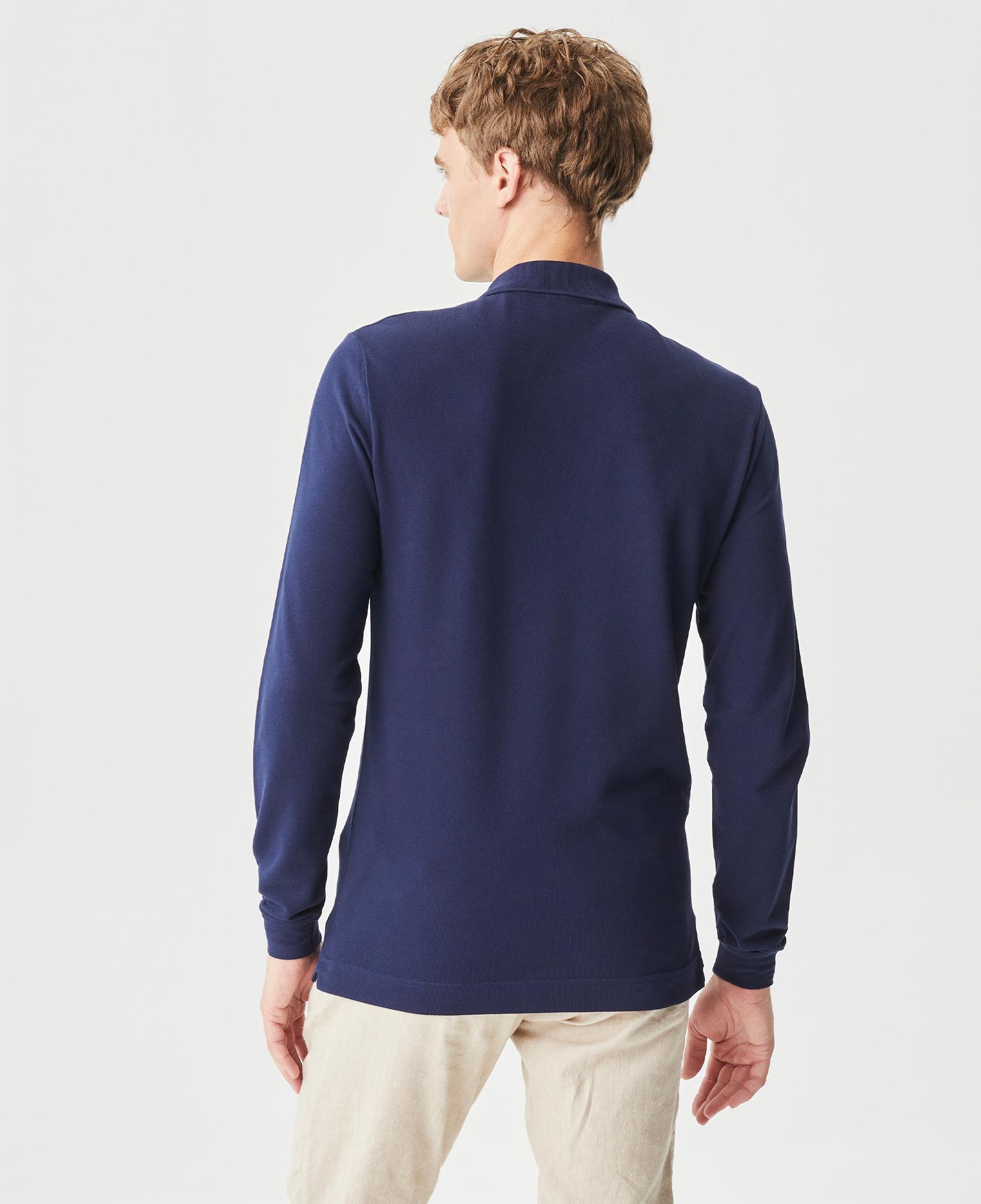 Lacoste L.12.12 Erkek Slim Fit Uzun Kollu Lacivert Polo