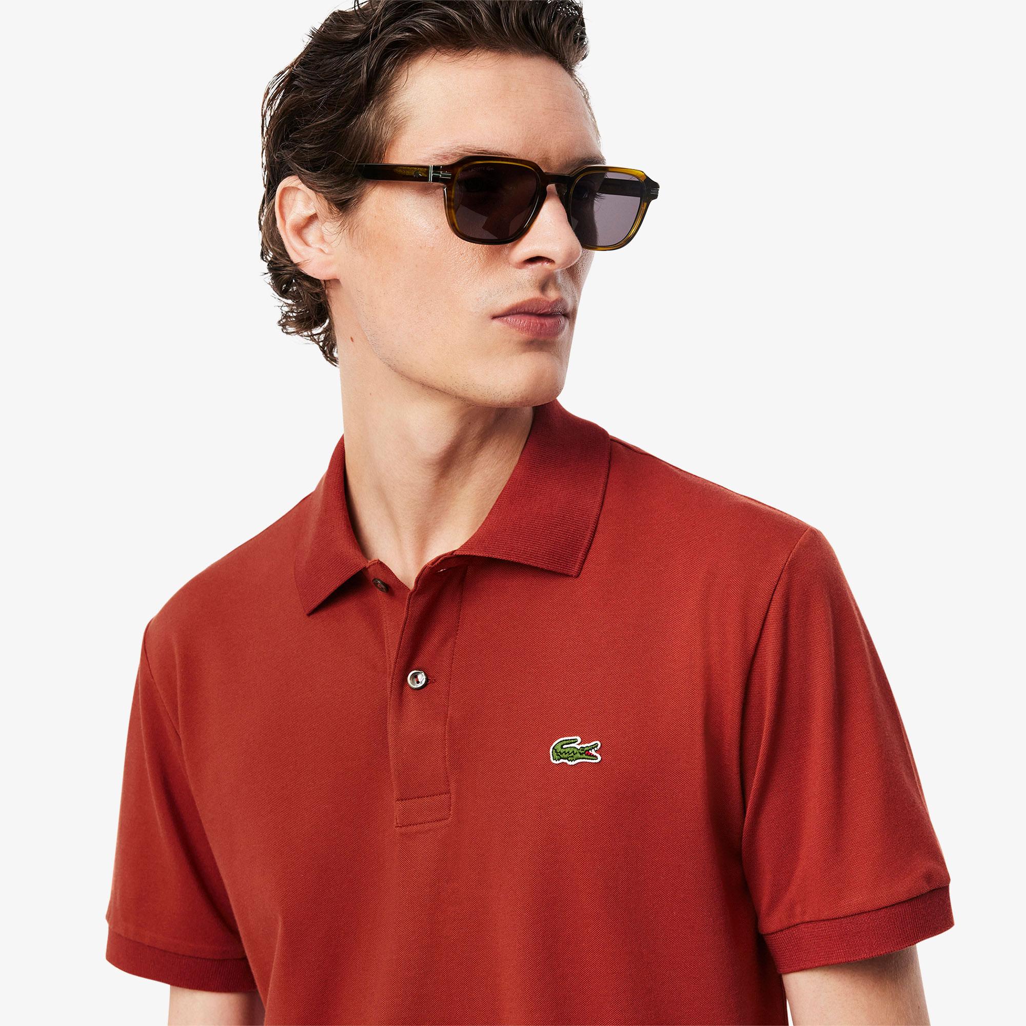 Lacoste L.12.12 Light Erkek Classic Fit Kahverengi Polo